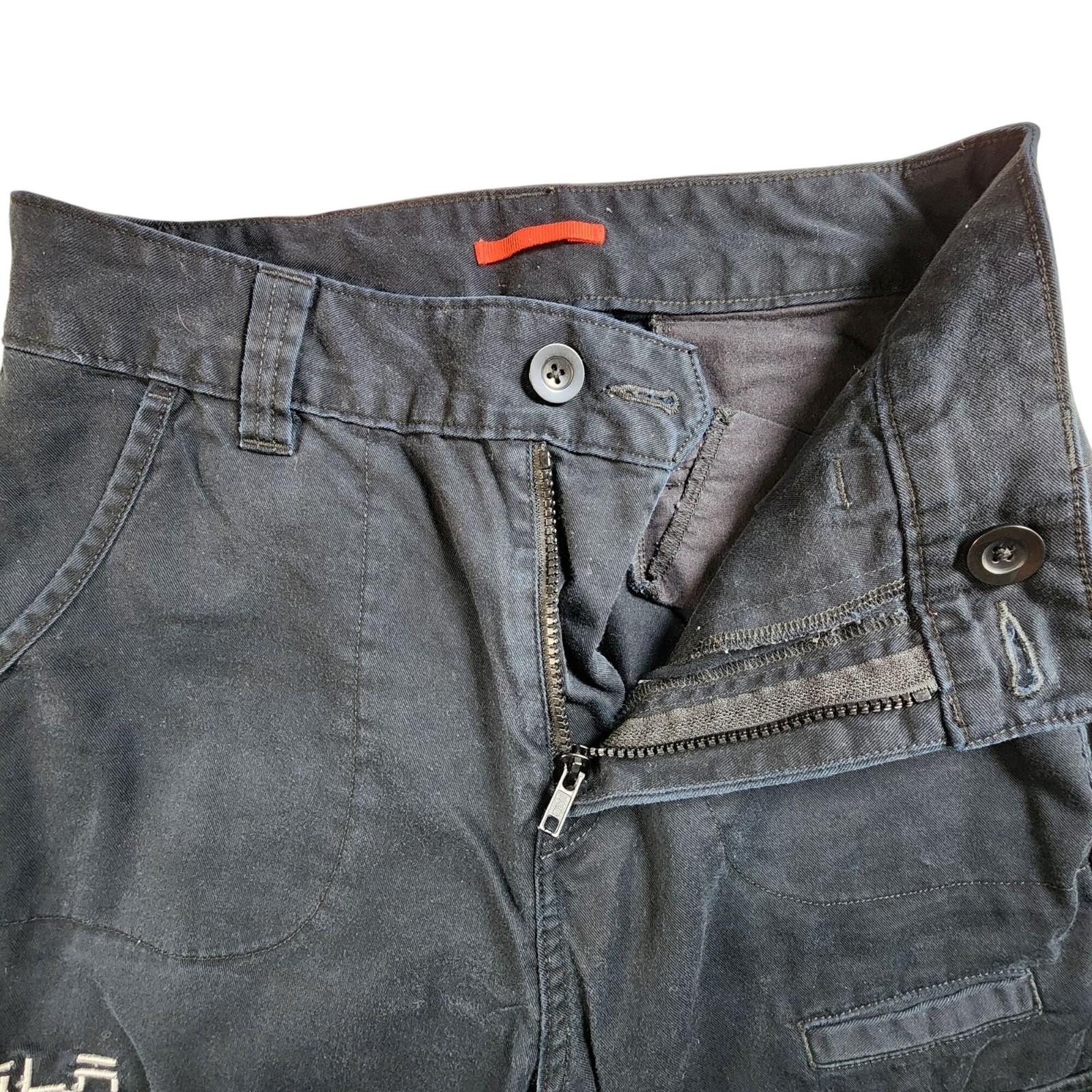 Tesla Womens Cargo Pants 10W X 30L Black Cotton Casual Wear