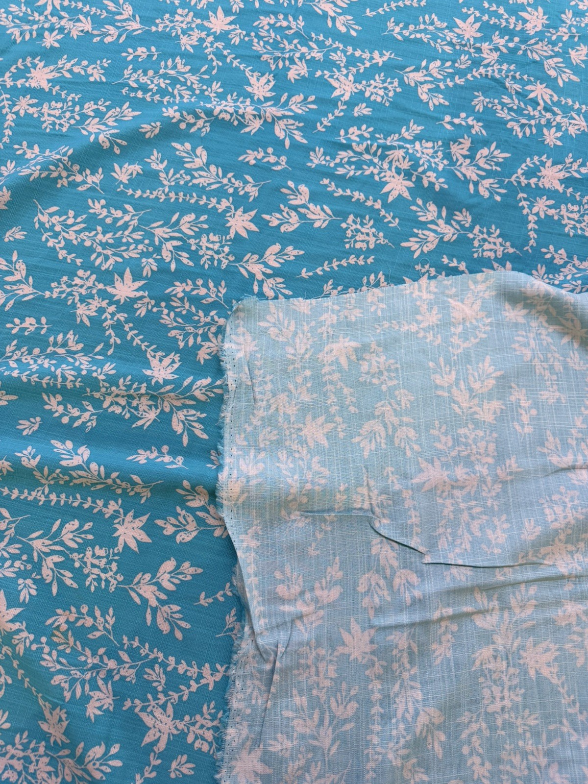 Rayon Slub Print Fabric By The Yard