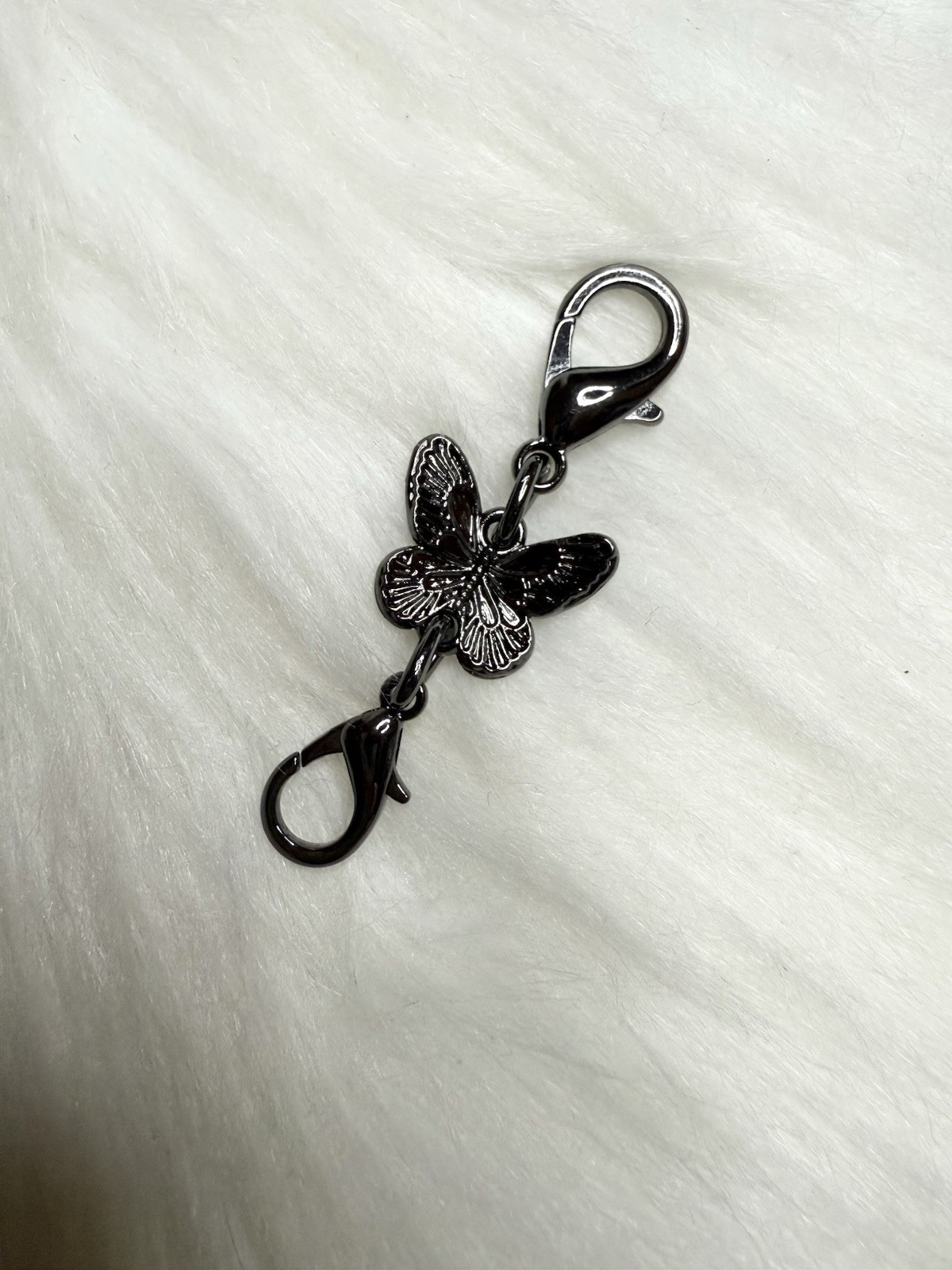 Butterfly Clip lobster clasp Clip Replacement Keychain Fob Accessories Gunmetal