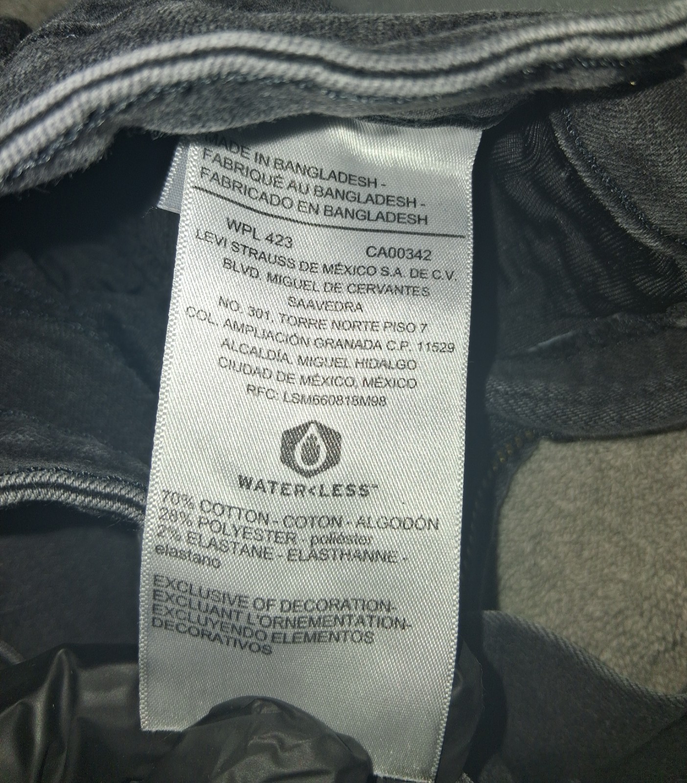 Denizen from Levi’s Dark Gray High Rise Skinny Stretch Jeans, 10 W30