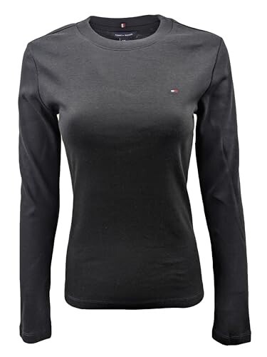 NWT Tommy Hilfiger Women’s Crewneck Black Long Sleeve Shirt – Size XS