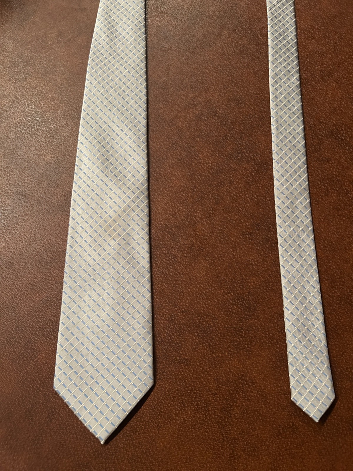 Van Heusen Men’s Tie-Beige Geometric Classic 57”-60” Dress Formal