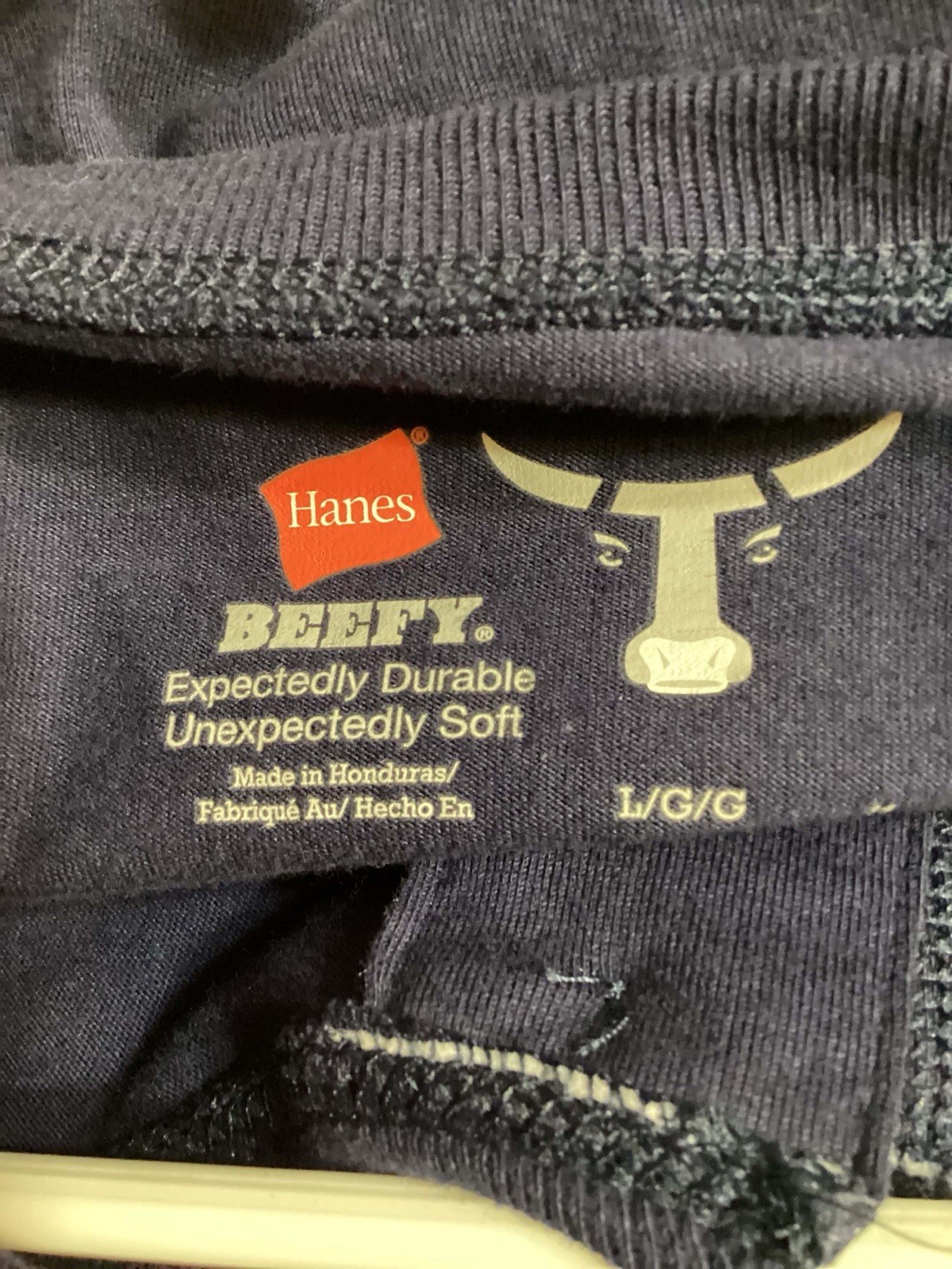 Hanes Beefy Expectedly Durable Unexpectedly Soft Henley Size Large NWT