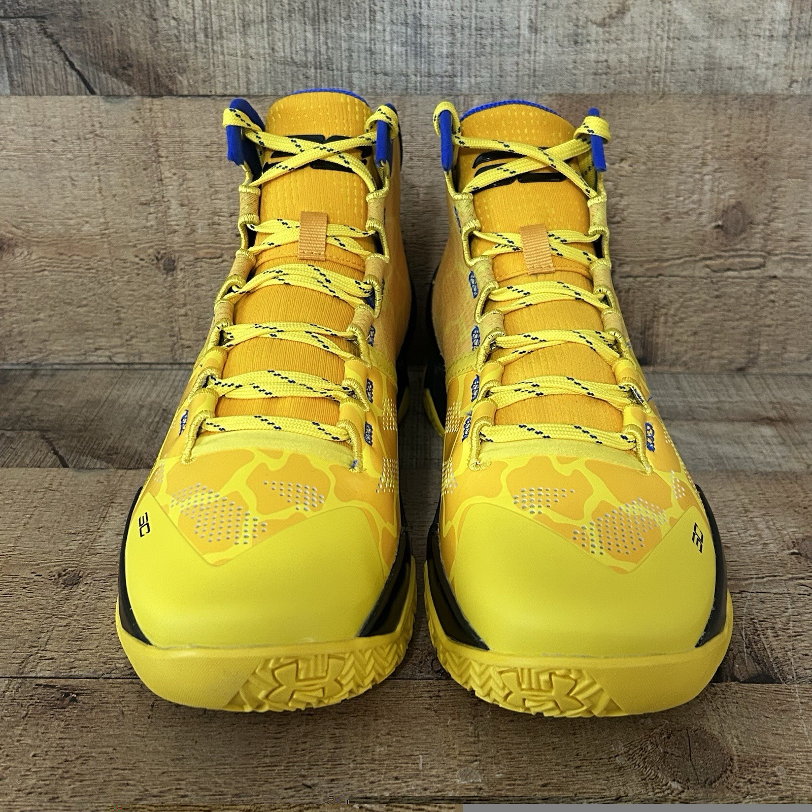 Under Armour Curry 2 Men’s Size 8.5 Double Bang Basketball Shoe Gold 3026281-700