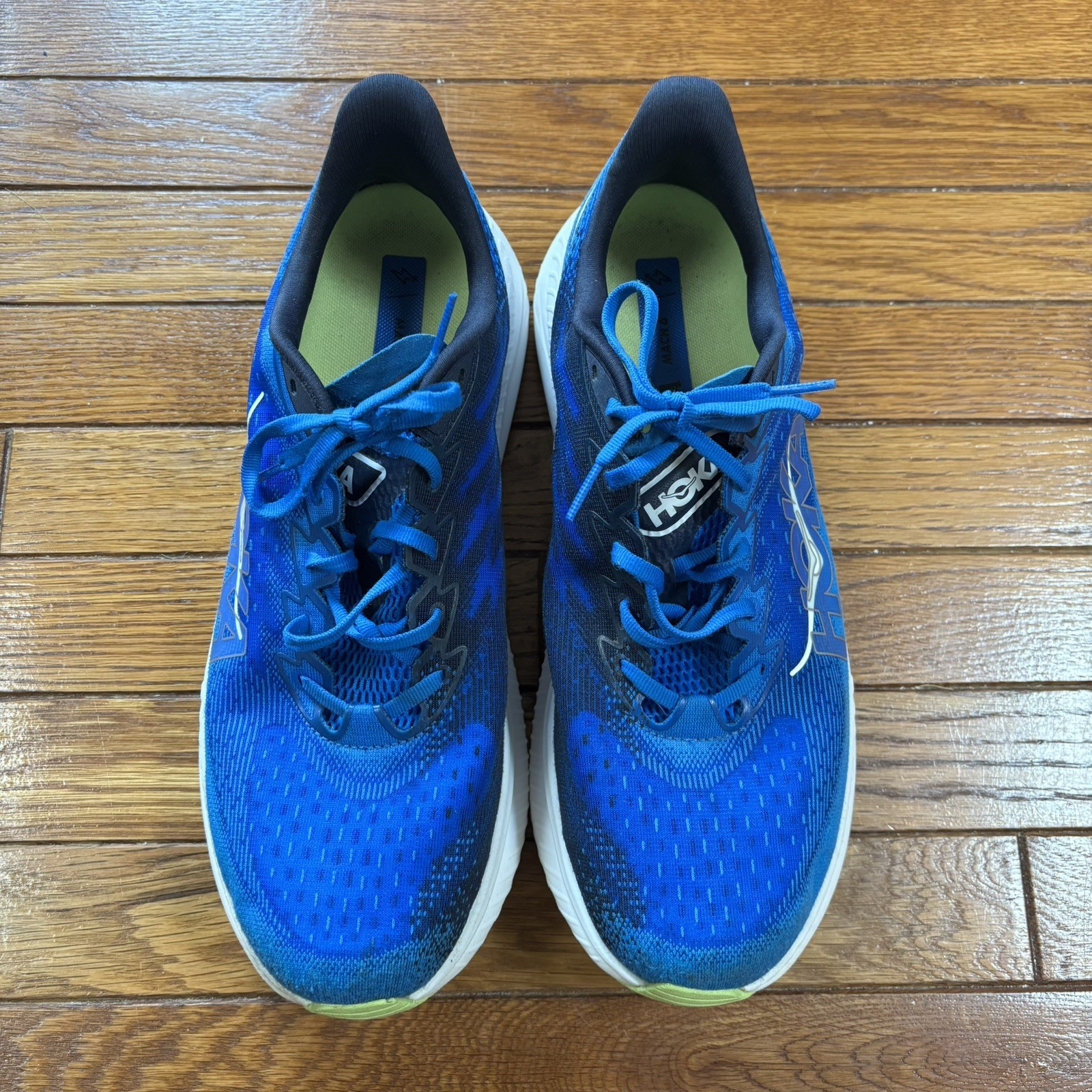 Hoka One One Mach 6 Shoes Mens 12.5 2E Blue Road Running Athletic Gym Sneaker