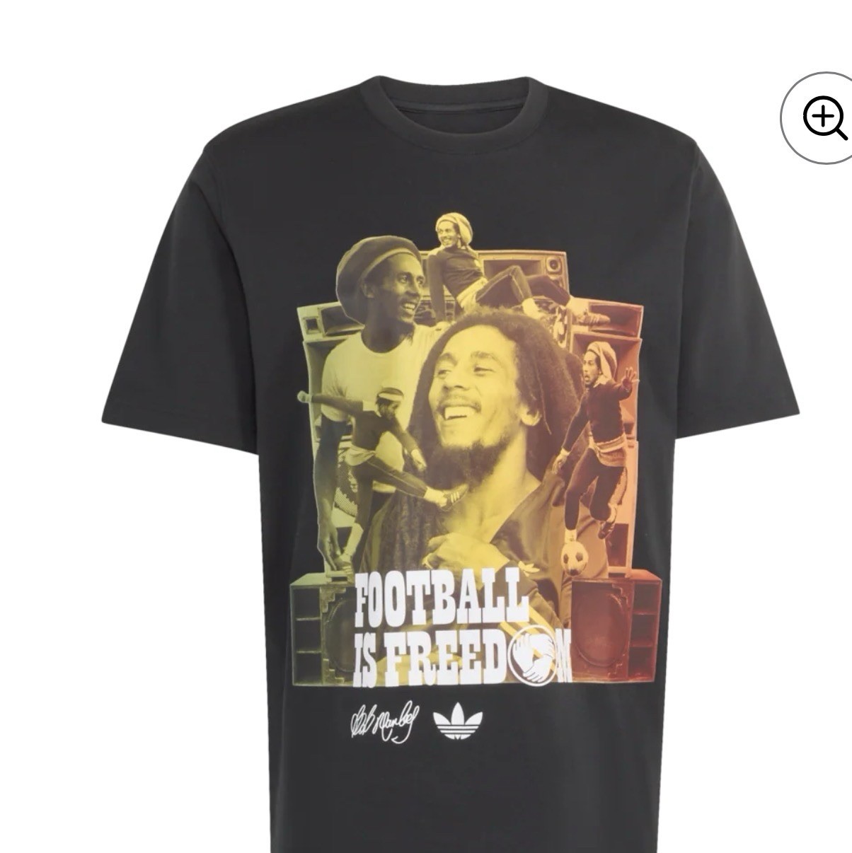 Men’s adidas x Bob Marley Black Jamaica National Team Originals T-Shirt
