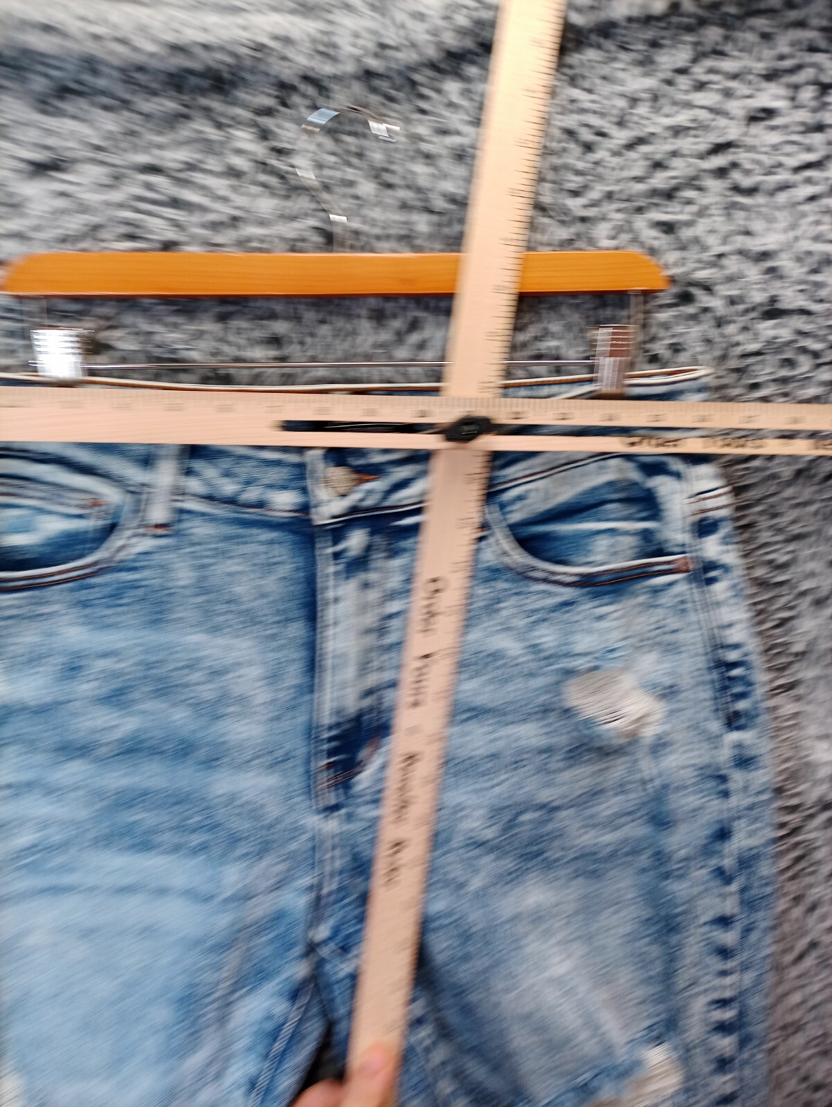 JUDY BLUE Jean Women 14W Blue Bleached Skinny Leg Boyfriend Fit High Rise