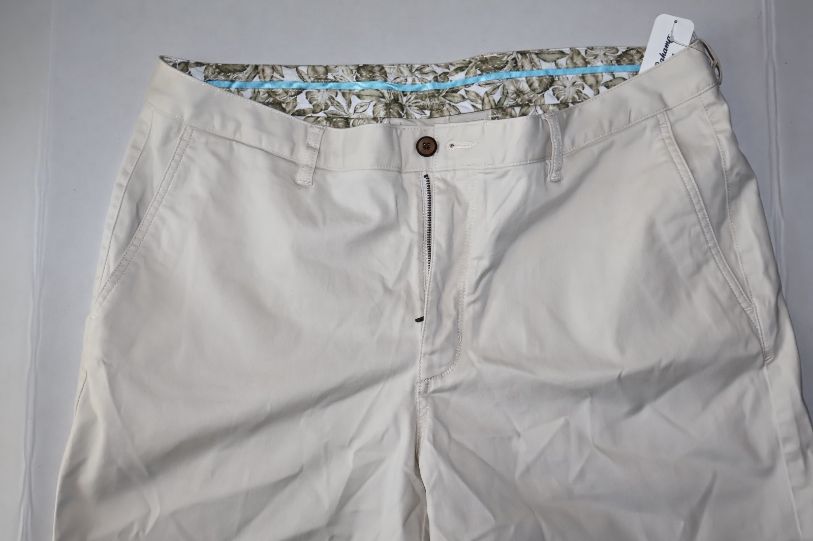 Tommy Bahama Shorts Boracay Solid Bleached Sand Beige New Waist 40 40×7