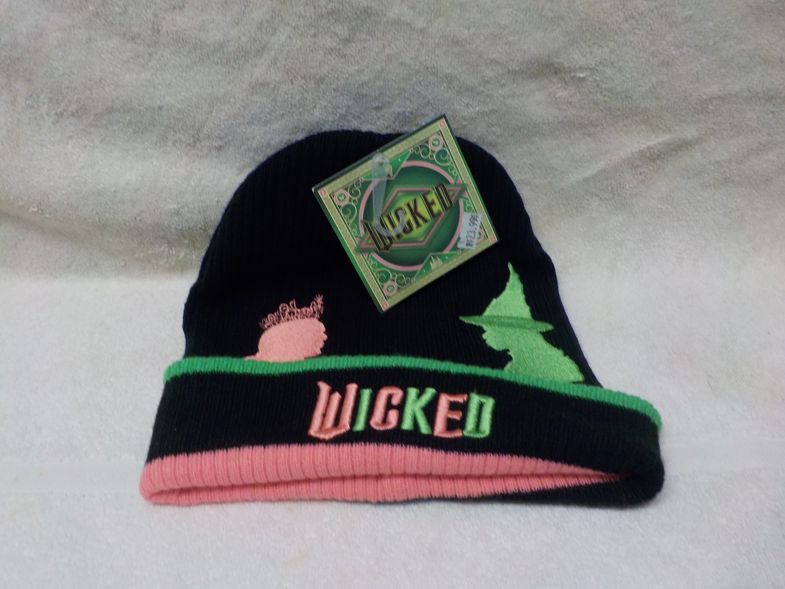 wicked cap black/green/rose- fits all- brand new with tagg
