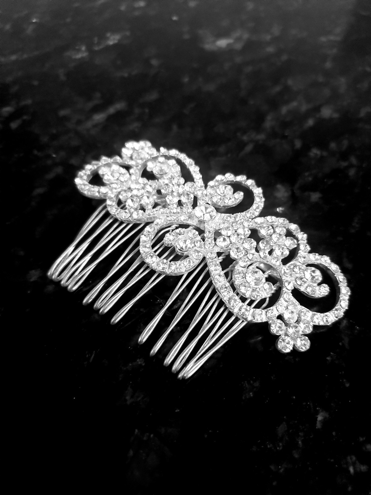 Wedding Hair Comb Bride Crystal Rhinestone Women Hairpins Bridal Headpiece