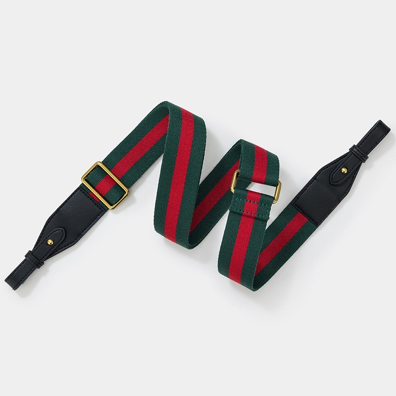 Replacement Striped Purse Strap for Gucci Luxury Designe Shoulder Bag No Logo