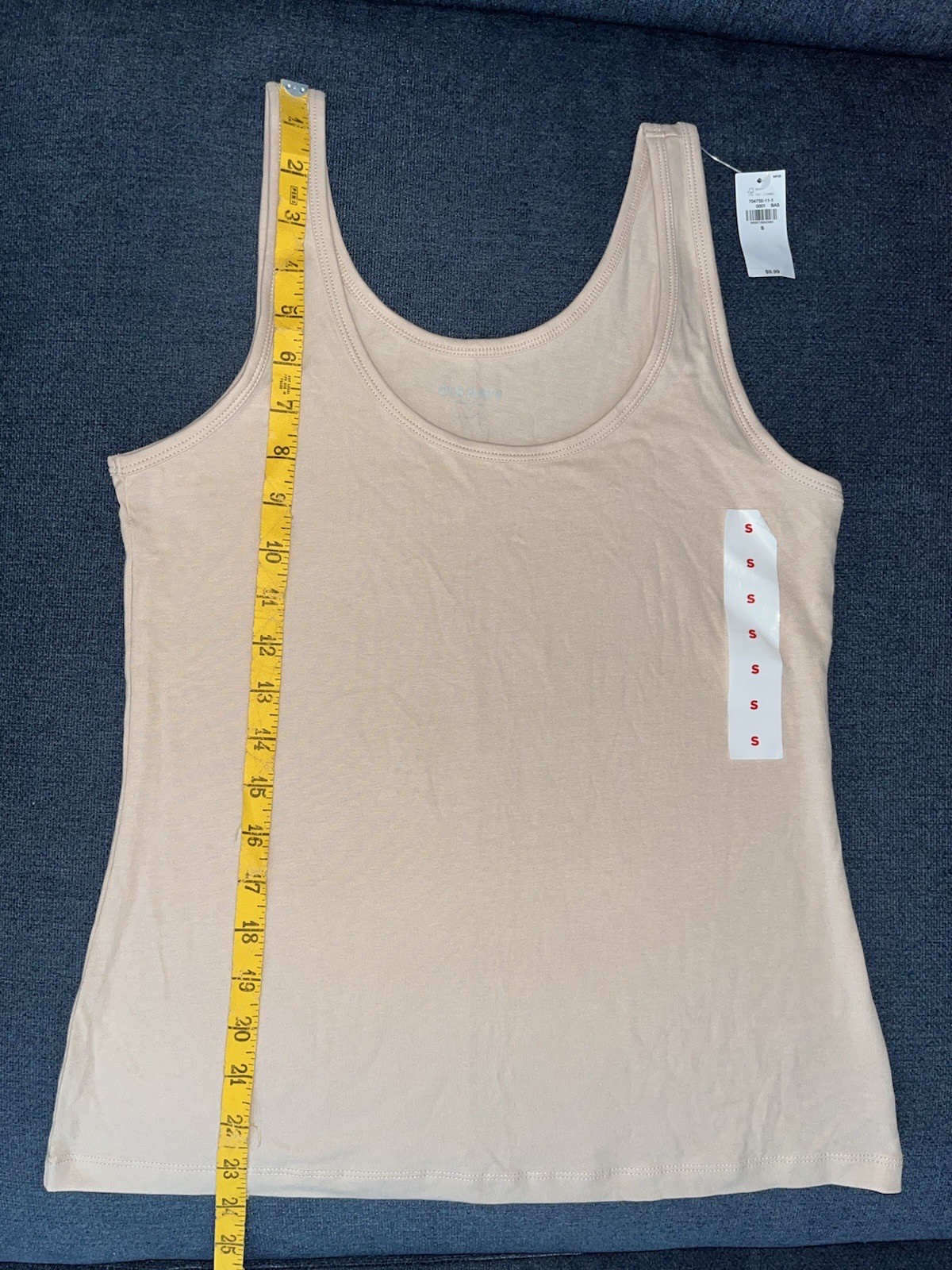 NWT Old Navy Tank Top First Layer Small Basic Solid Scoop Neck Stretch Neutral