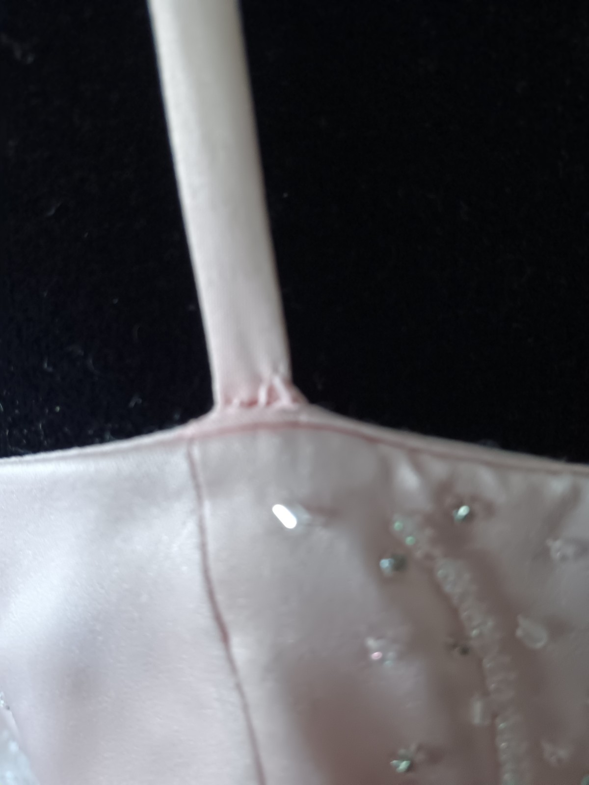 Forever Yours Blush Pink Spaghetti Straps Ball Gown size 12