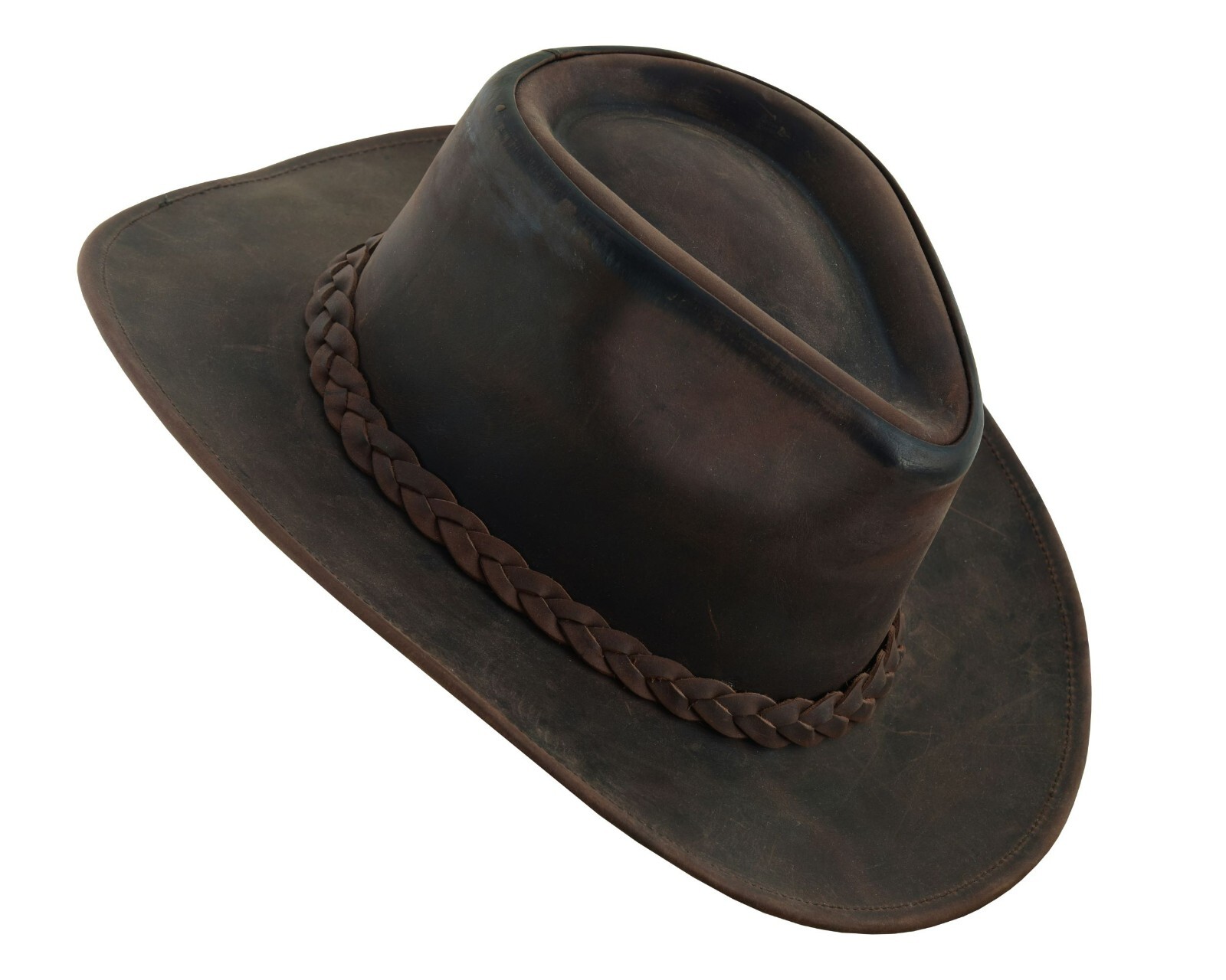 THUNDER Leather Cowboy Western Hat for Men and Women