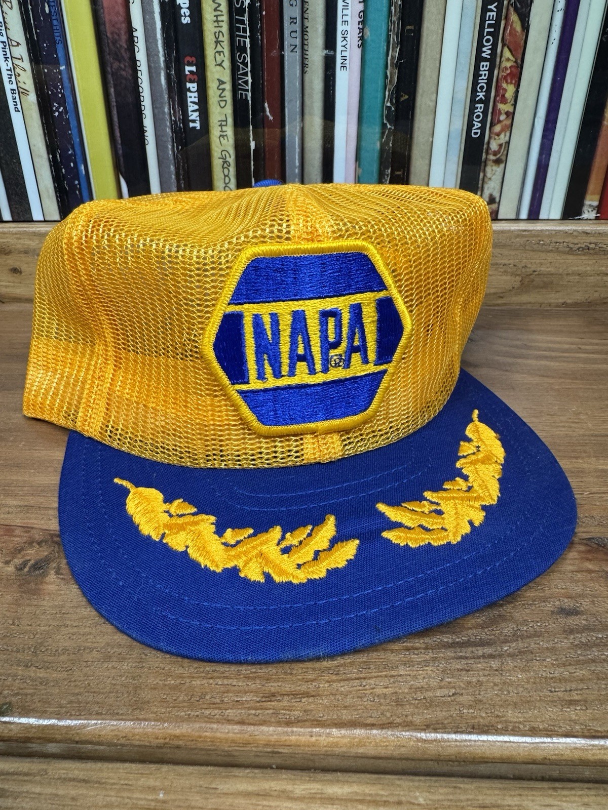 Deadstock 80’s Vintage Napa Patch Hat All-Mesh Snapback Louisville Mfg Co MINT!