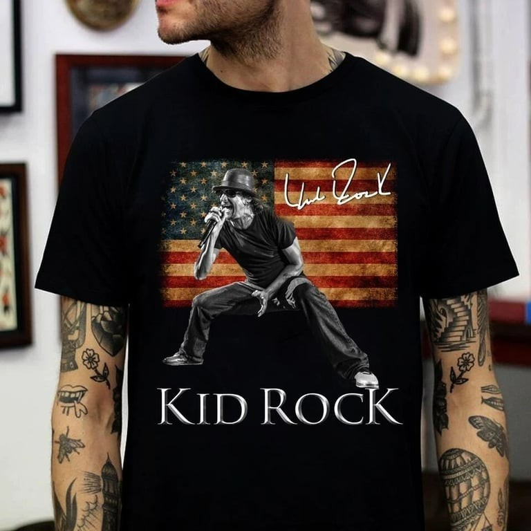 New Rare Kid Rock Signature Tee Collection Singer Men