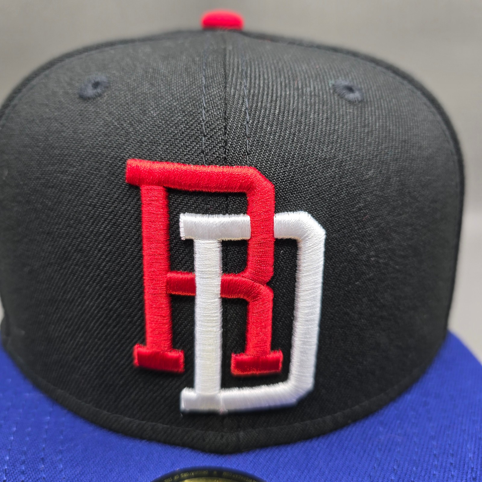 Dominican Republic Hat Cap Fitted 7 1/8 Black Blue National Baseball Team Adult