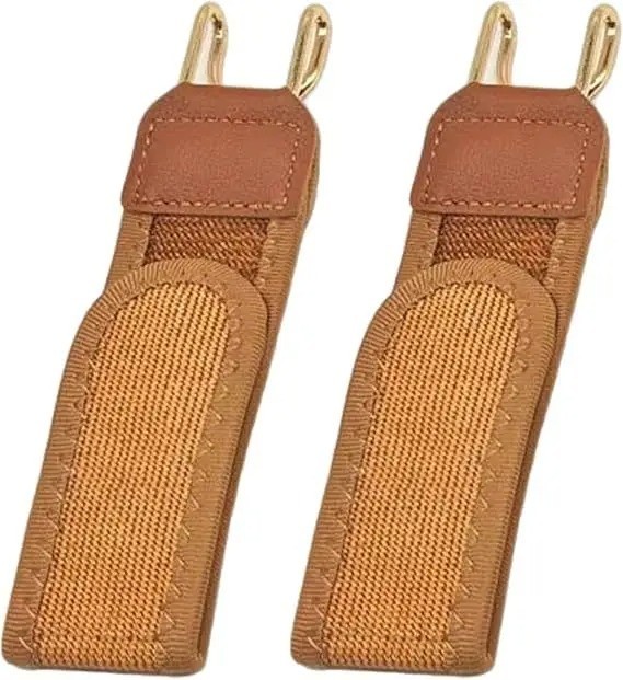 Unisex Buckleless Elastic Belt Adjustable Metal Hook Comfort Waist