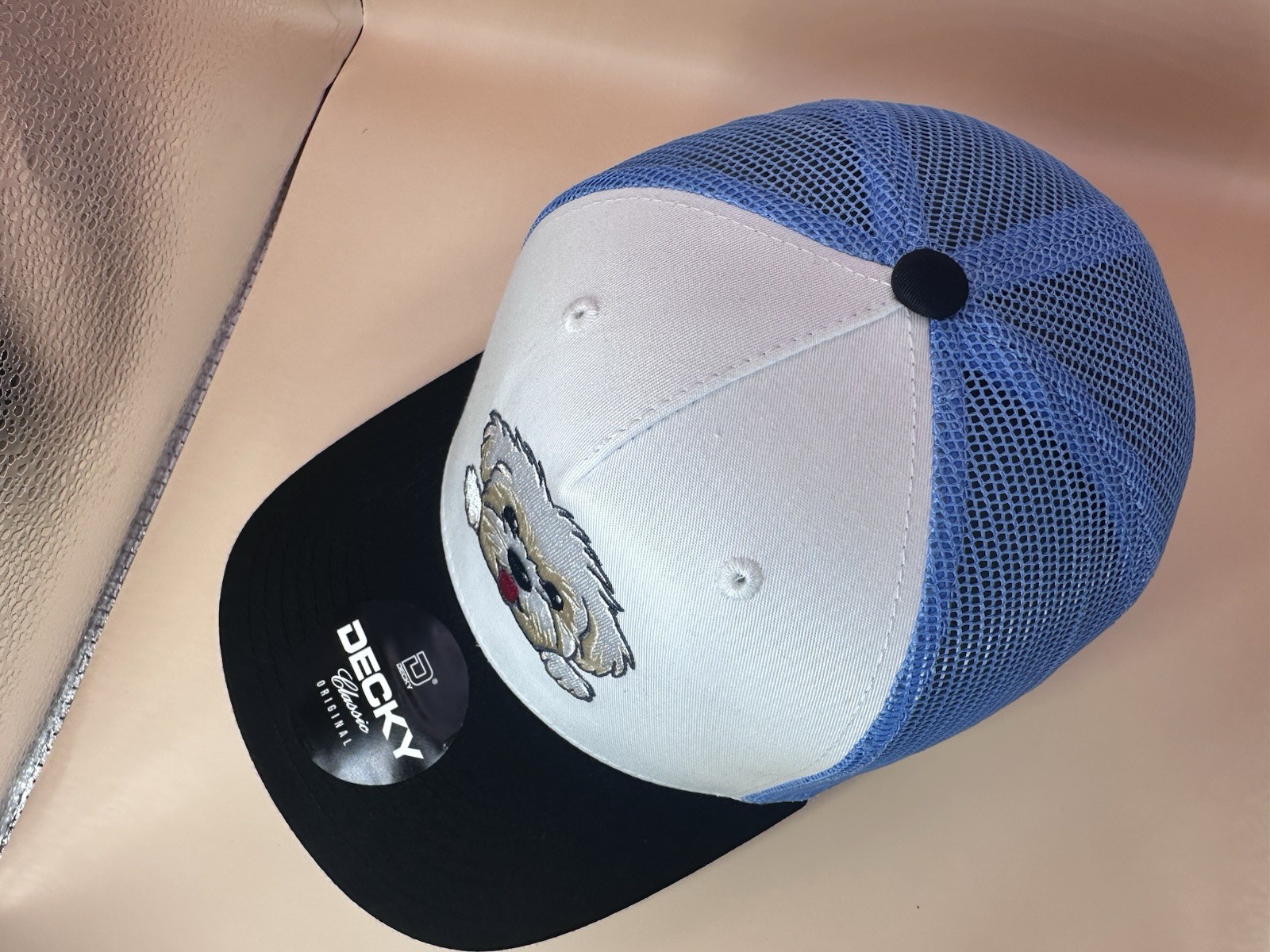 Trucker Hat 5 Panel,Puppy Embroidered Doggie