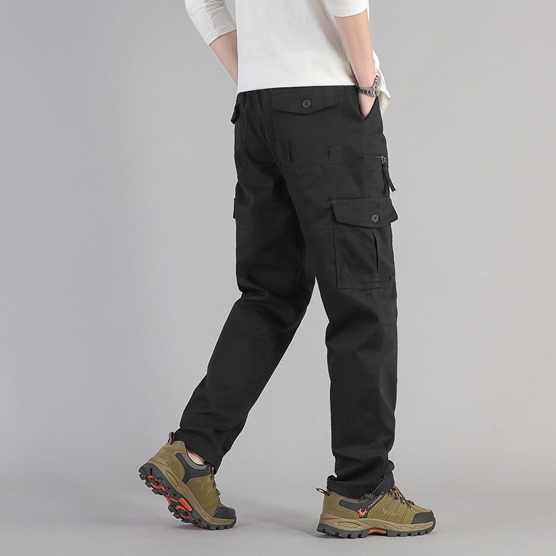 Men’s Cargo Pants Waterproof Hiking Trousers Multi-Pocket Tactical Outdoor Pants