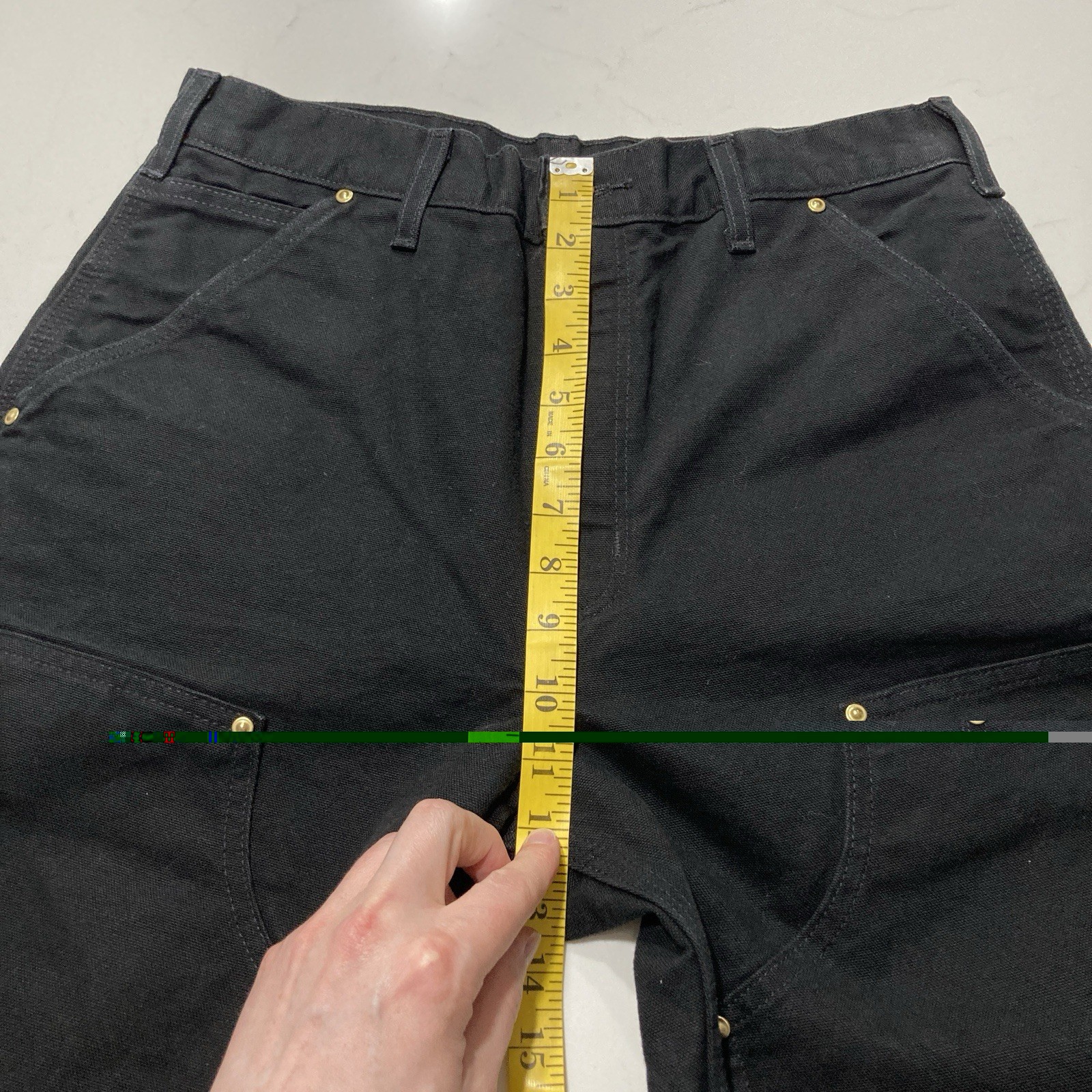 Carhartt B01 BLK Double Knee Work Pants Mens 31×34 Loose Fit USA Made