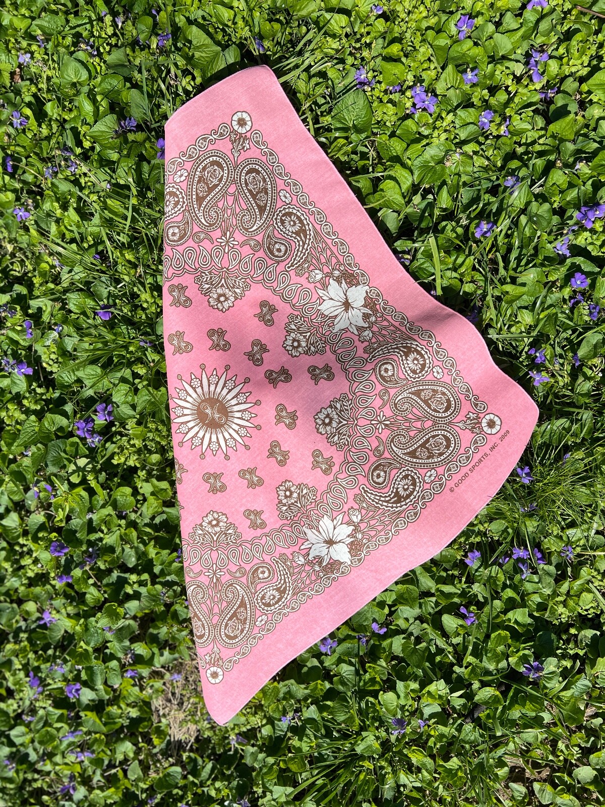 Floral Paisley 22×22 Bandanna