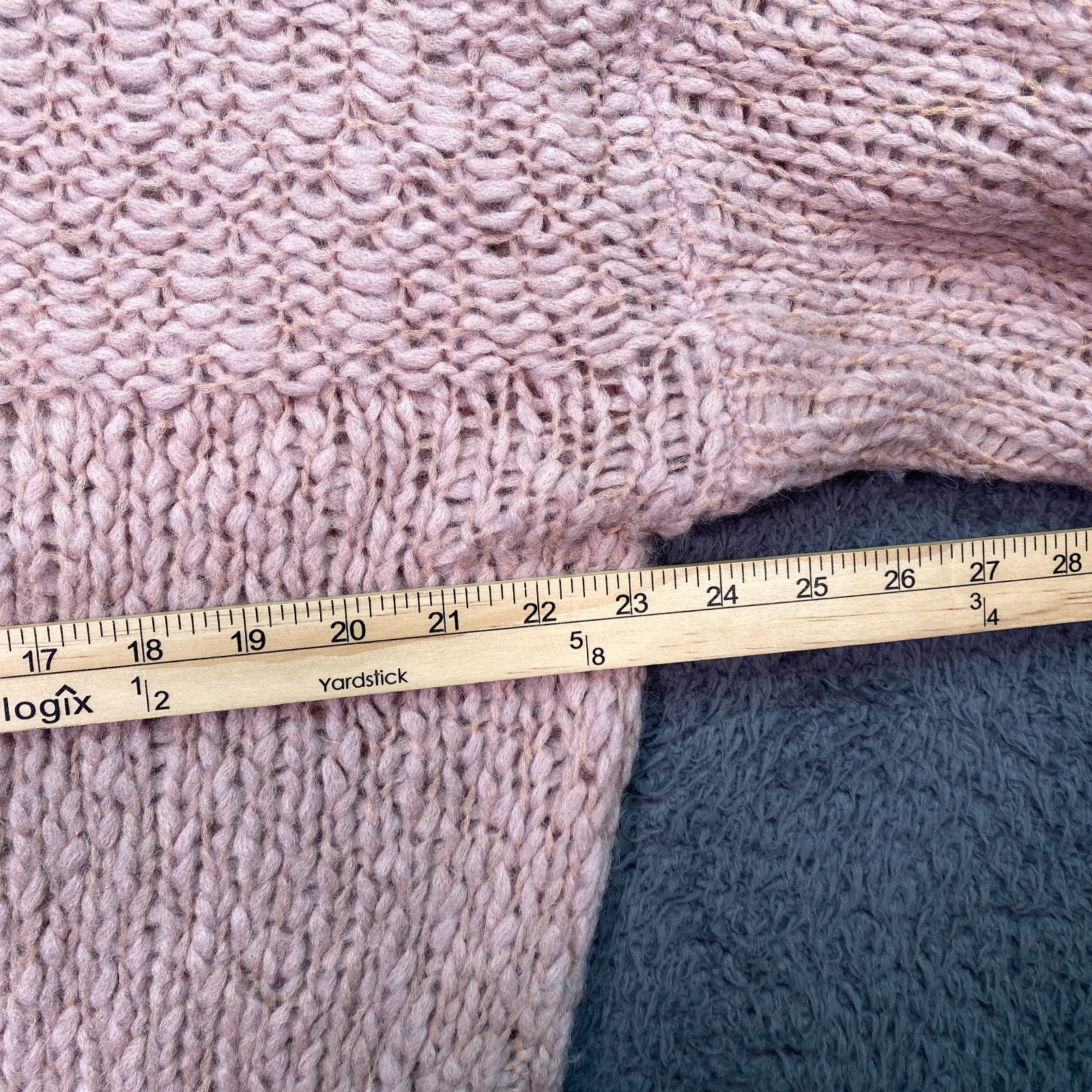 Everlane Sweater Lofty Knit Alpaca Henley S Coral Raglan Wool Blend Pullover