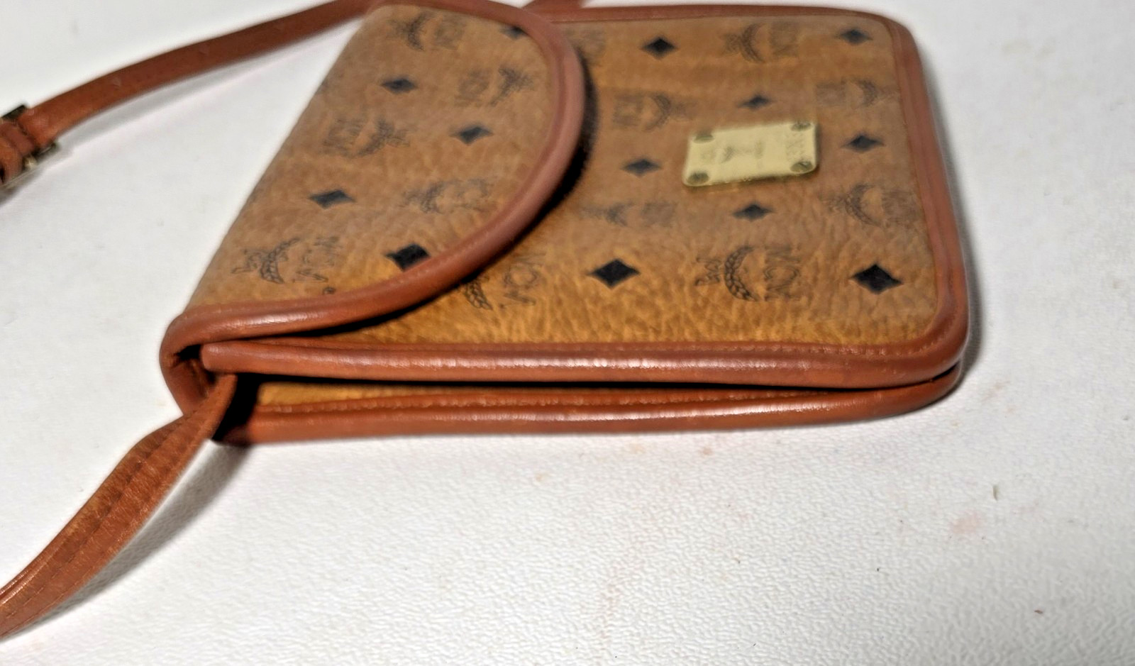 Vintage MCM Munchen Crossbody Bag Shoulder Leather Handmade in West Germany