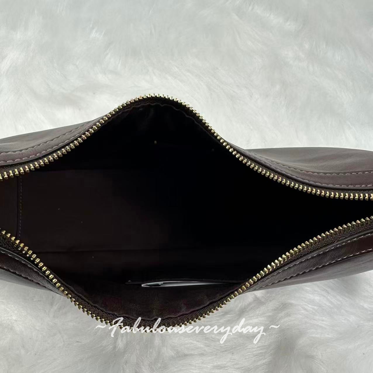 Coach Ella Small Shoulder Bag Crossbody In Leather/Gold/Espresso CDV35 NWT