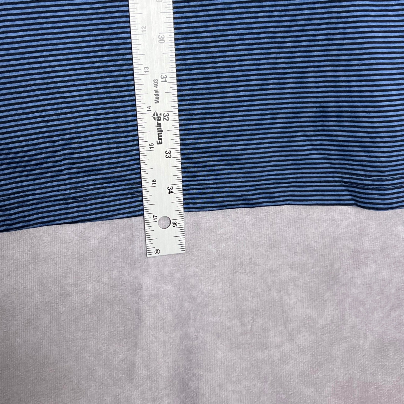 Blue Generation Polo Shirt Mens 4XL Blue Striped NWT Short Sleeve Casual