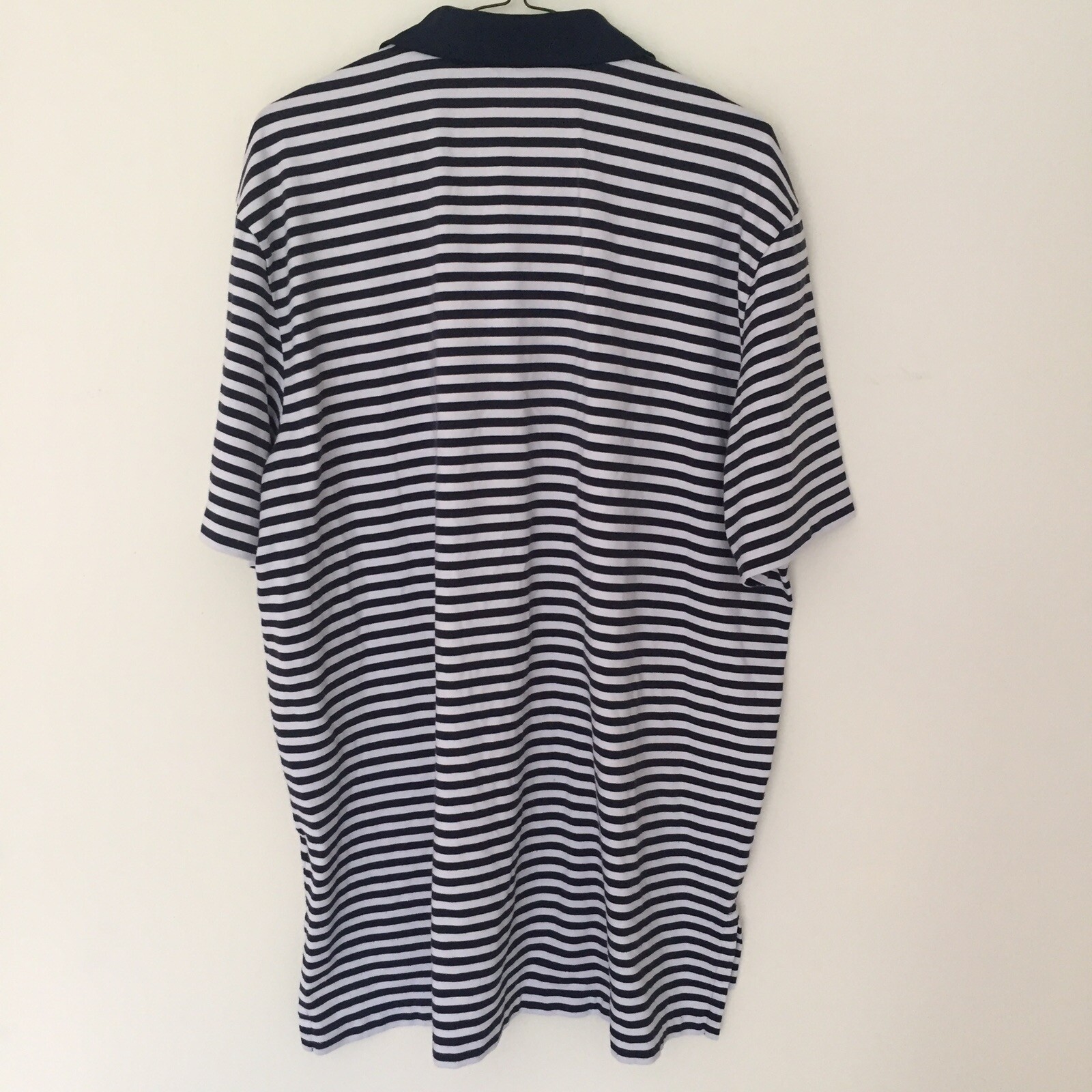 Ralph Lauren Polo Golf Performance Polo Shirt Mens XL Blue, White Sripes