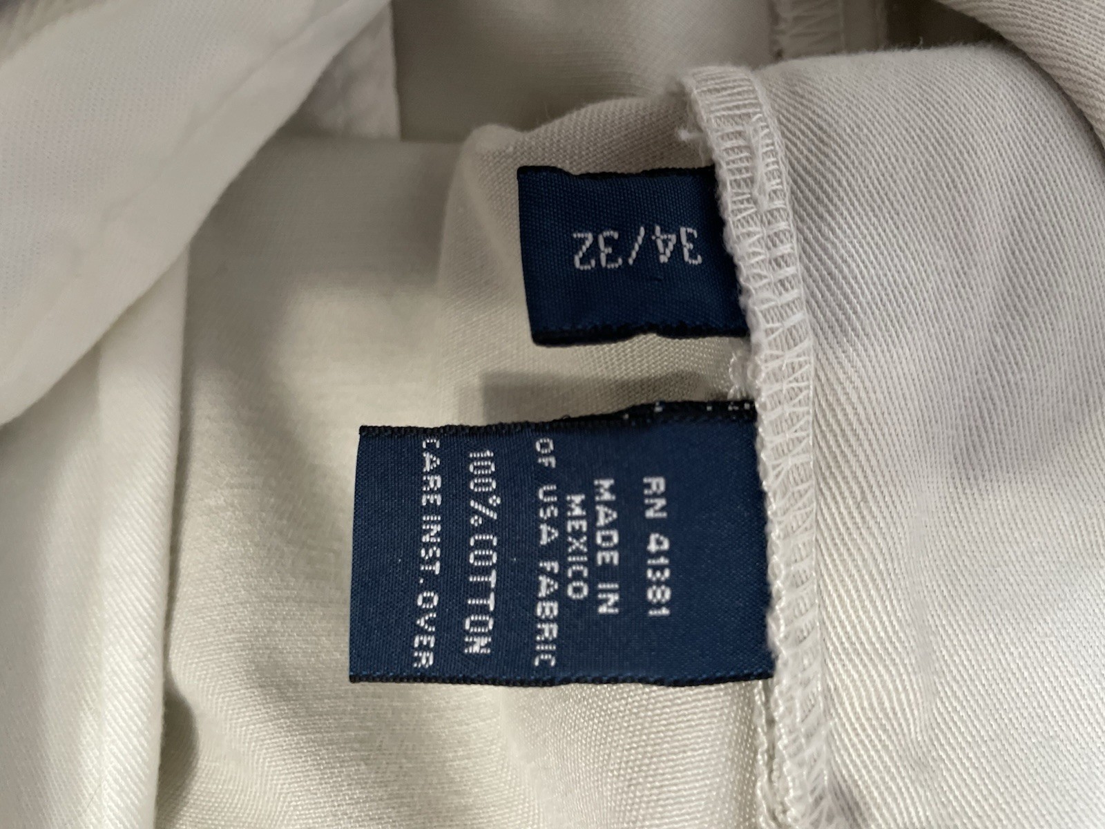 Polo by Ralph Lauren Classic Fit Beige Cotton Pleated Chino Pants 34W
