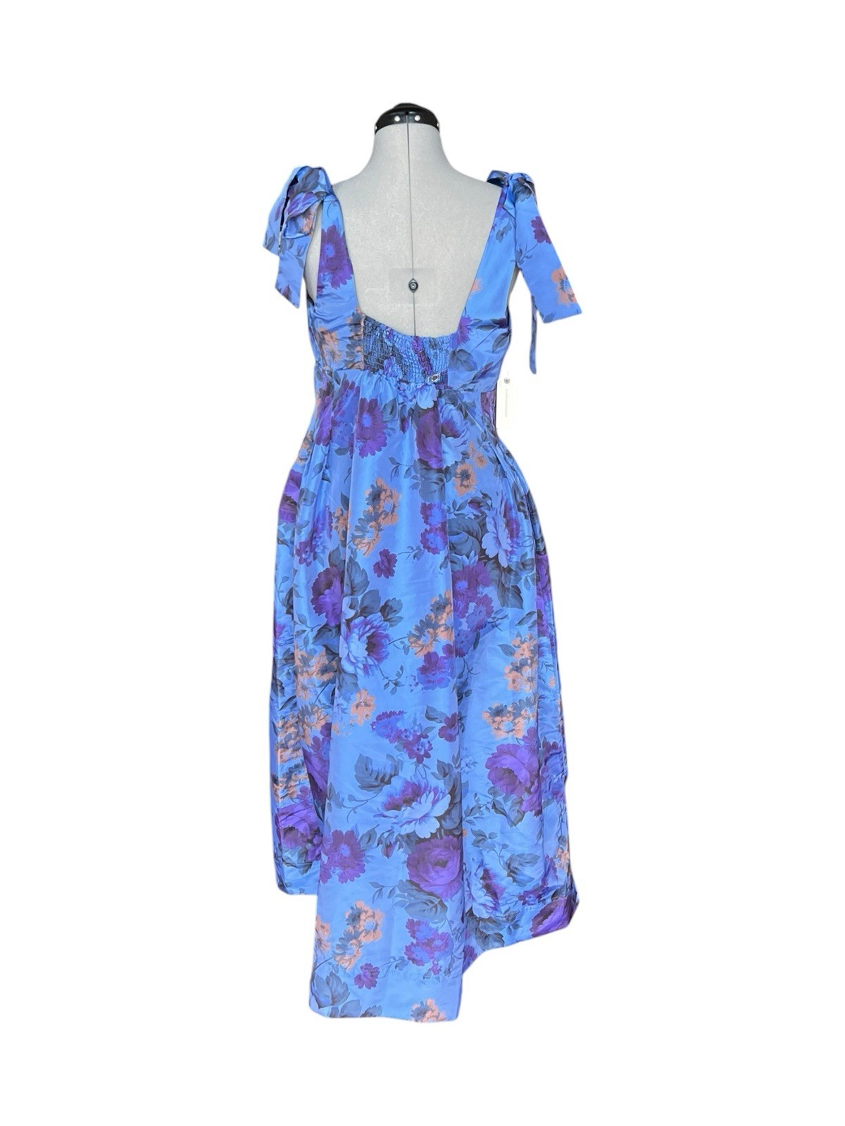 Maeve by Anthropologie Floral Maxi Dress Pockets NWT Size L Blue 178.00 MSRP