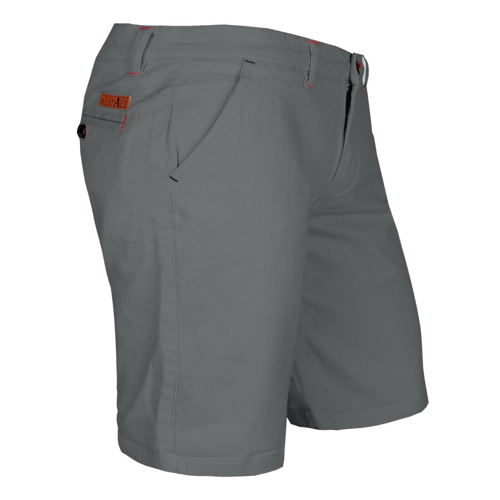 New Mens Chino Shorts Stretch Summer Cotton Cargo Combat Casual Half Pant