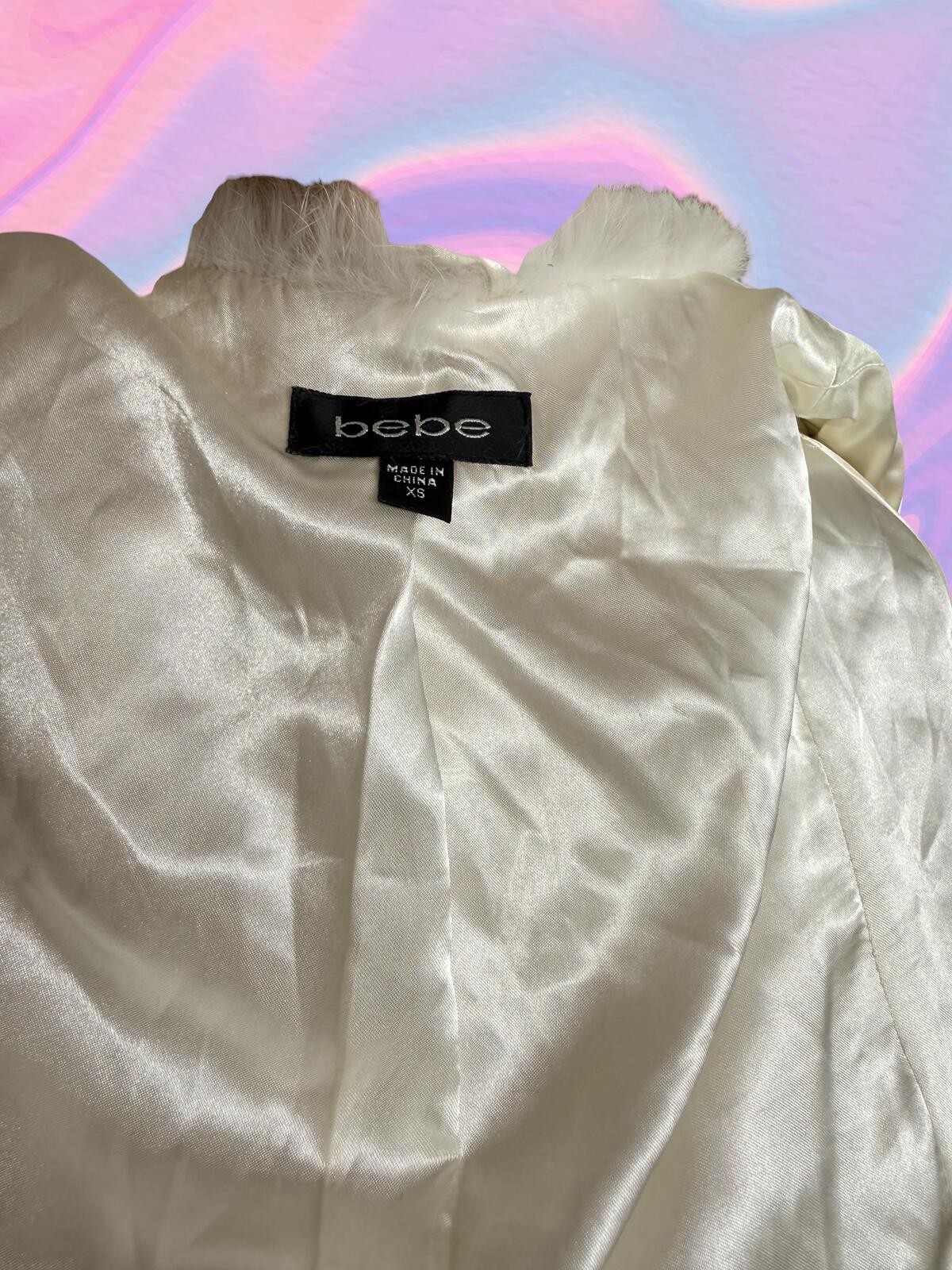 Bebe Cream Wool Coat