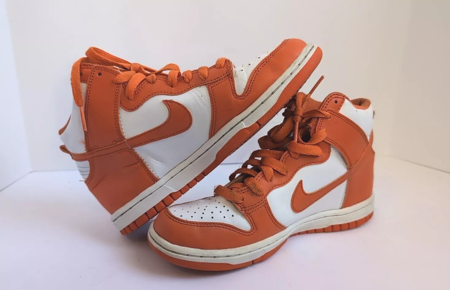 Size 4.5Y Nike Dunk High SP Syracuse DB2179-100 Orange/White 2020