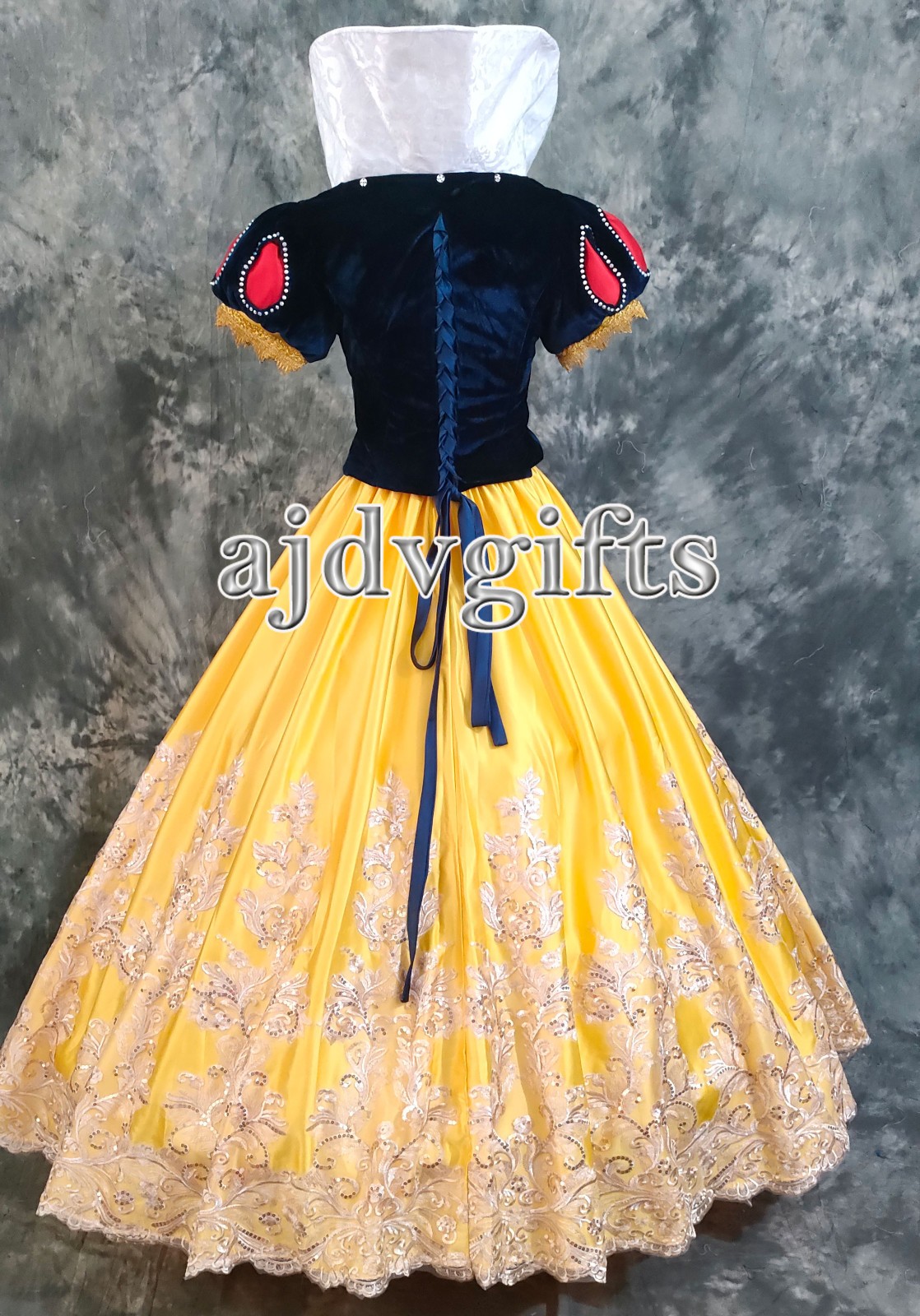 Snow White Inspired Princess Dress for Women & Girls – Handmade Cosplay Costume