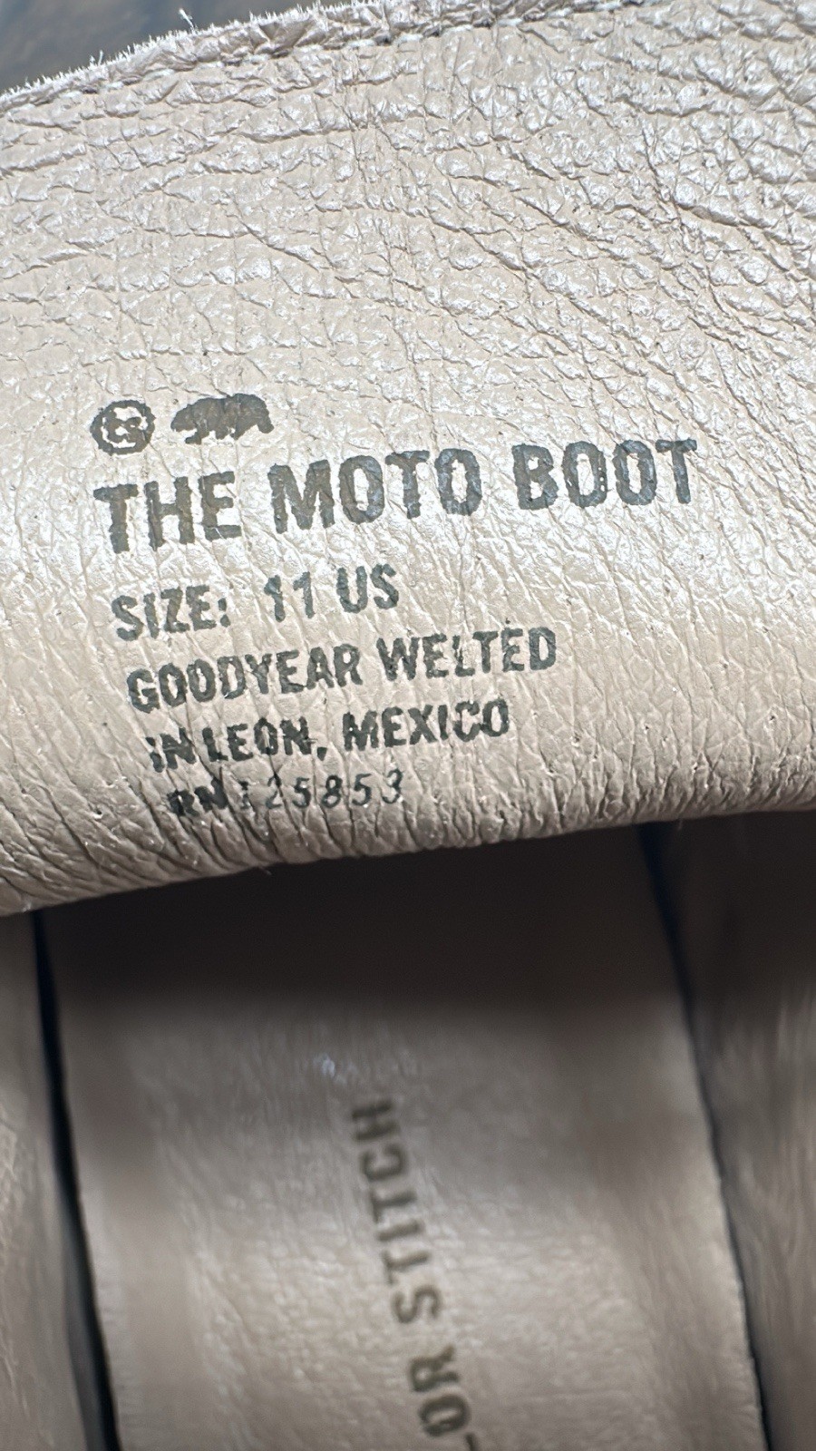 Taylor Stitch Cap Toe L.E. The Moto Boot in Espresso Grizzly Men’s Size 11 D NEW