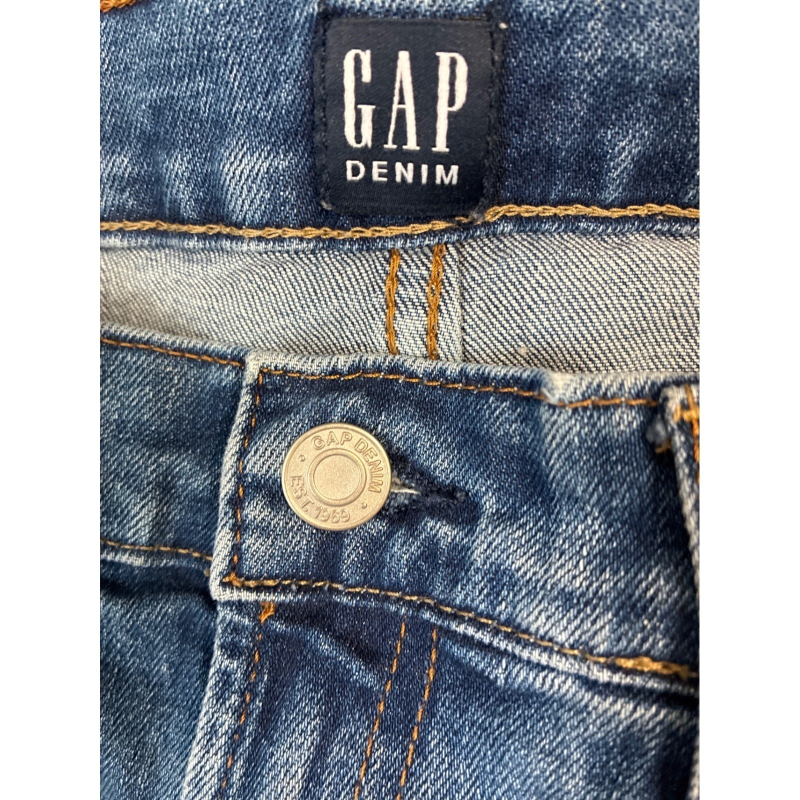 Gap Denim Womens 29 Distressed Medium Wash 5 Inch Inseam Jean Shorts Regular