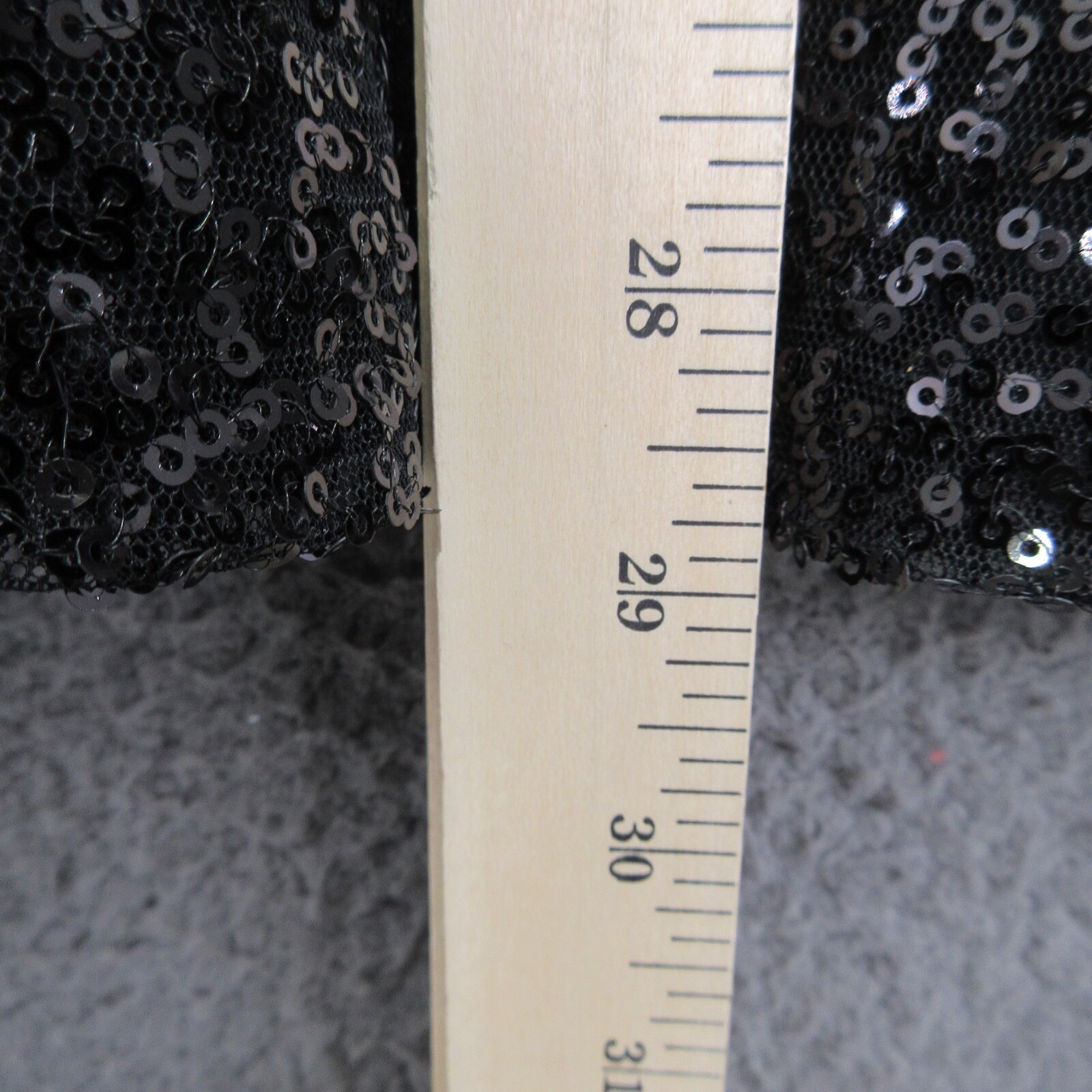 Melrose & Market Black Sequin Open Front Blazer Jacket Women’s Medium #4659