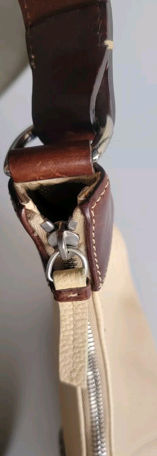 Dooney & Bourke All Weather Leather Hobo Shoulder Bag & Wallet [Pebbled/Cream]