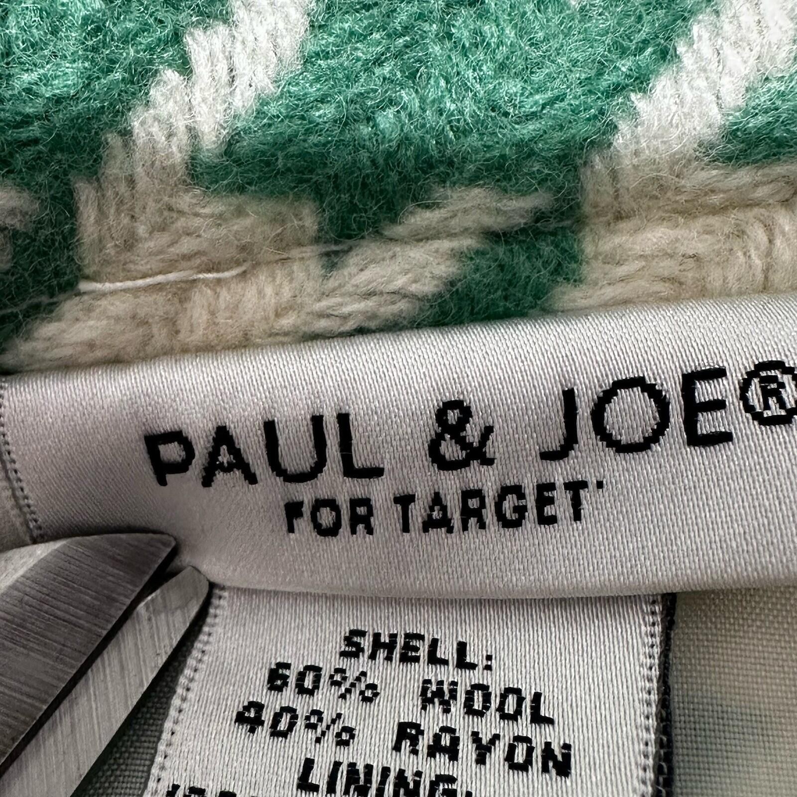 Paul & Joe for Target Mini Skirt Womens 5 Green Houndstooth Wool Blend Pleated