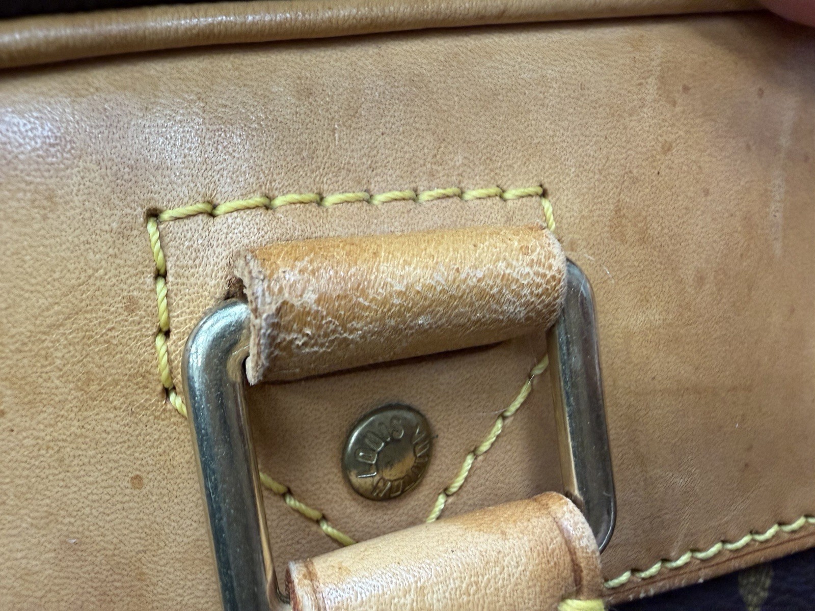 Louis Vuitton Alize 24 Heures Bag In Brown Monogram Coated Canvas Vintage 1998 S