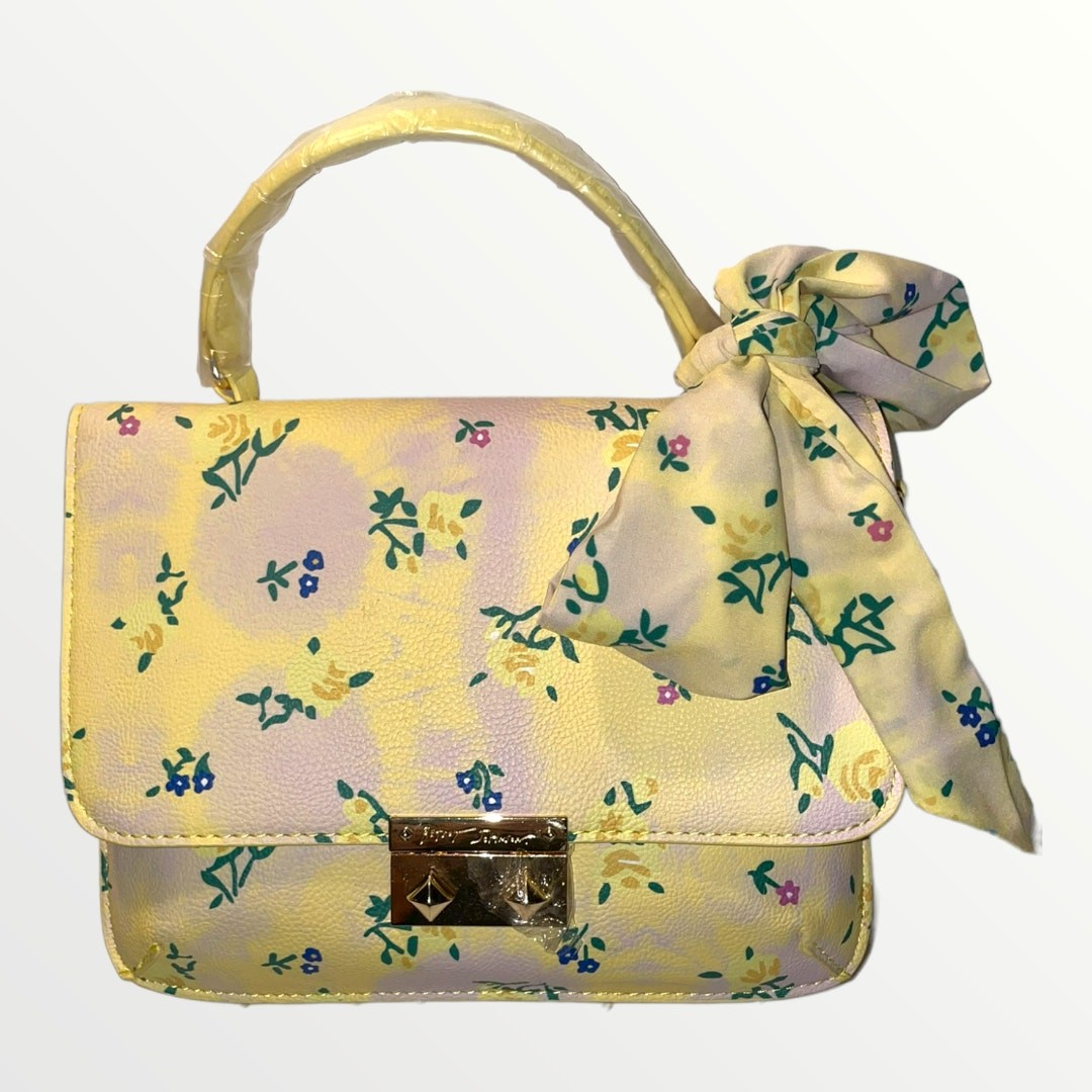 Betsey Johnson Top Handle flowered purse NWOT