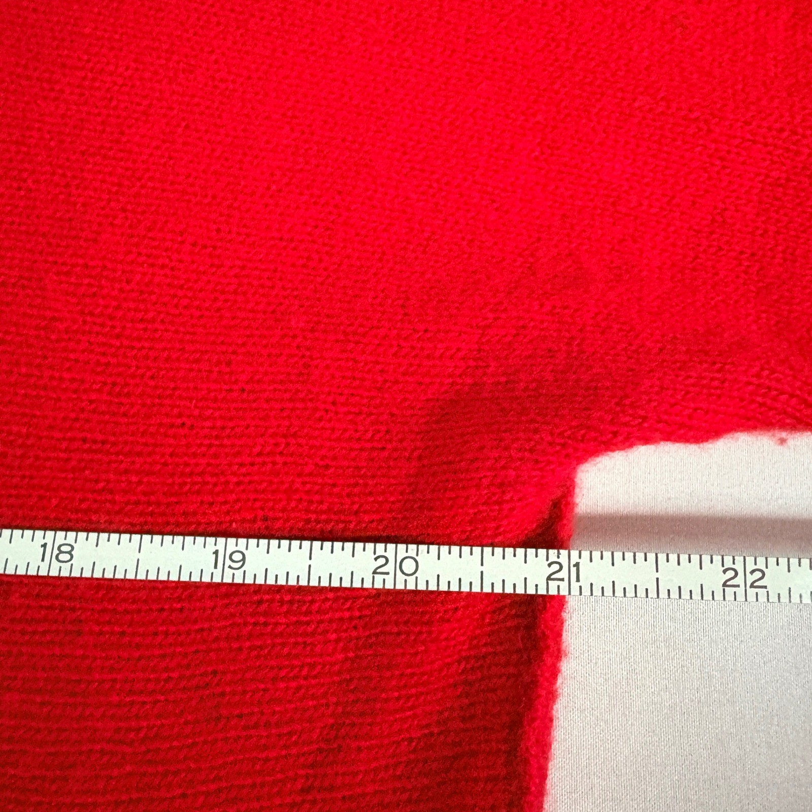 BIANCO & BLU Italy Red Merino Wool Blend Crew Neck Sweater Size M