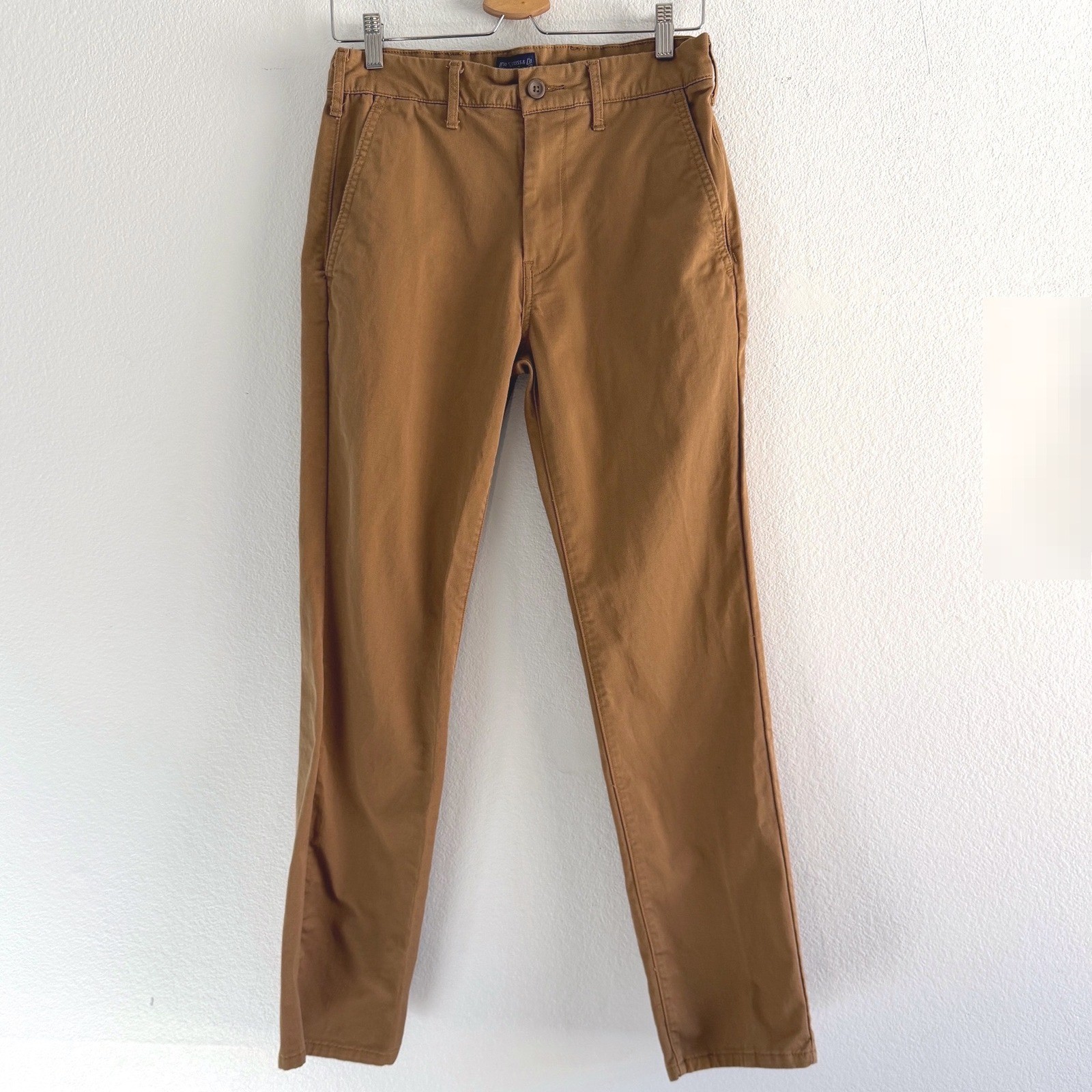 Levi’s Men’s Slim Straight Chino Pants Camel Brown Stretch Casual Khaki 28×32