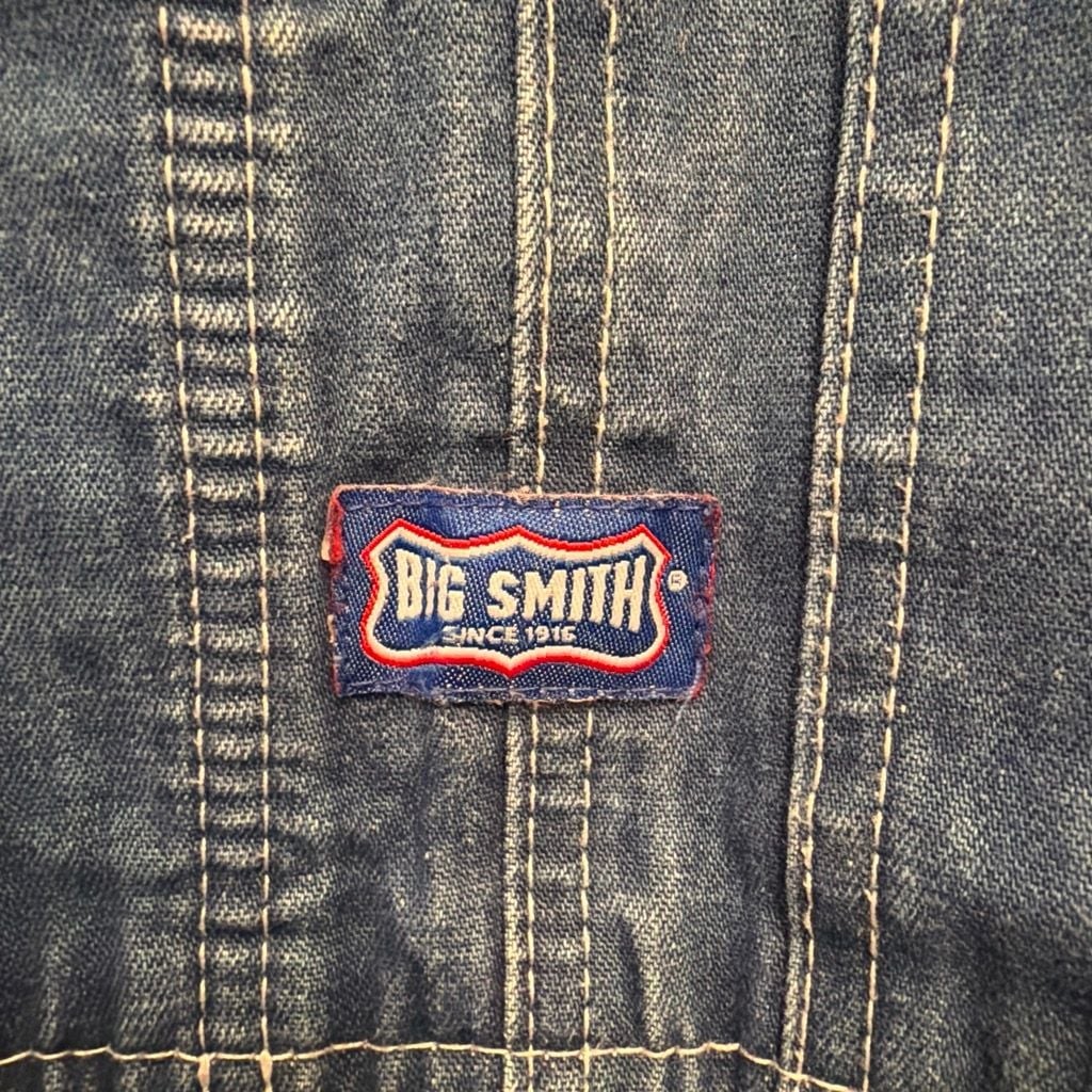 Vintage Big Smith Stonewashed Denim Bib Overalls