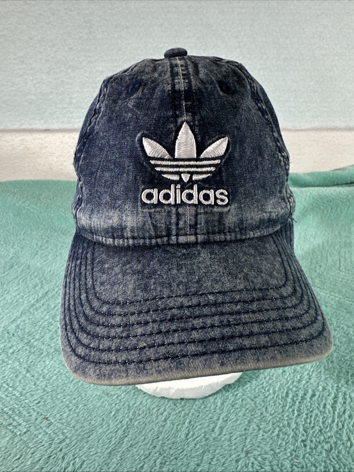Adidas Blue Denim Stone Washed Adjustable