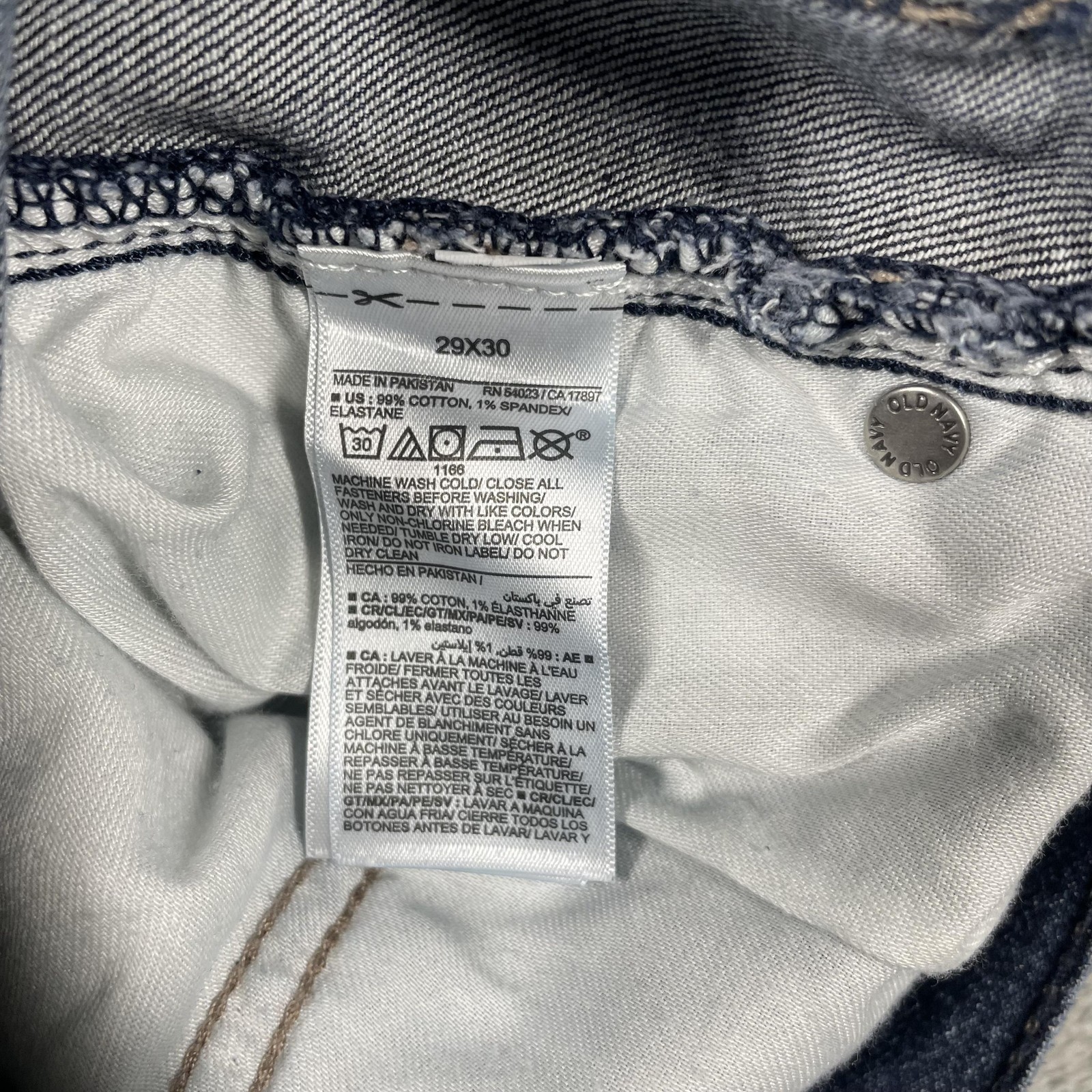 Old Navy Jeans Mens 29×30 Blue Tapered Athletic Denim Medium Wash Built-In Flex