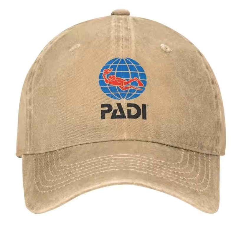 PADI Washed Logo Hat Unisex, Men’s, Women’s Baseball Ball Cap Scuba Diving